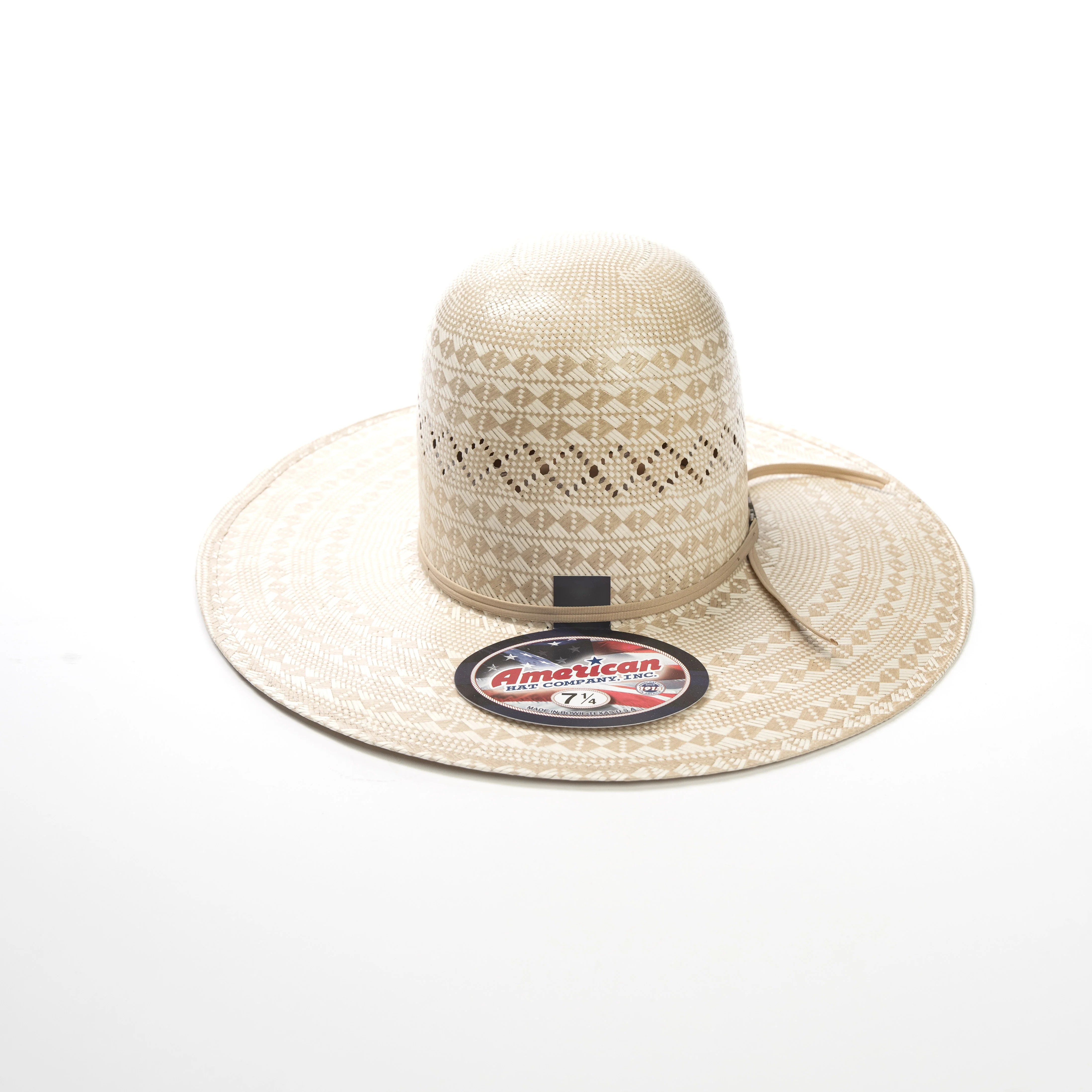 American Hat Company 6400S 4.25" Straw Hat - Long Oval - Image 3