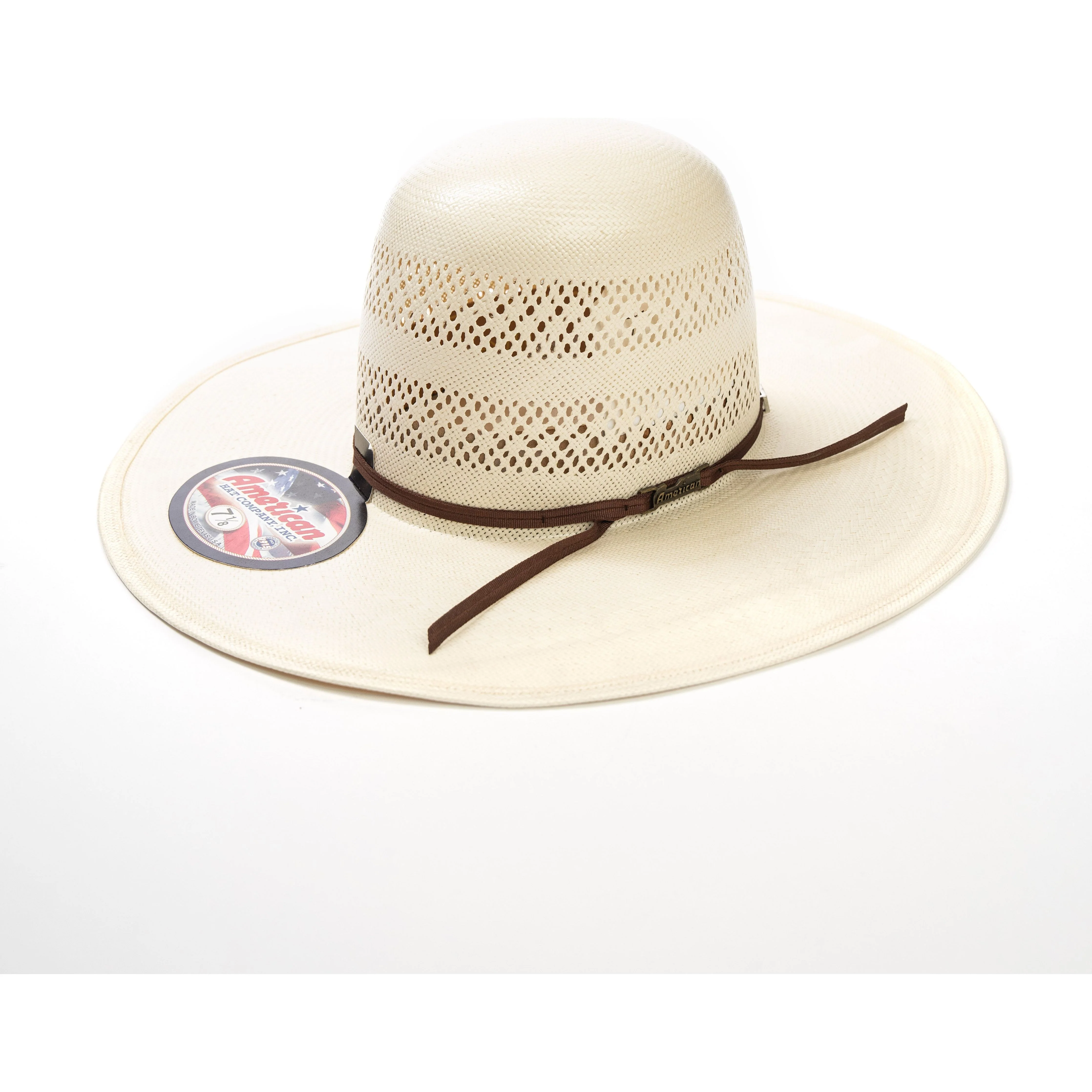 American Hat Company 6700S 4.5" Straw Hat - Long Oval