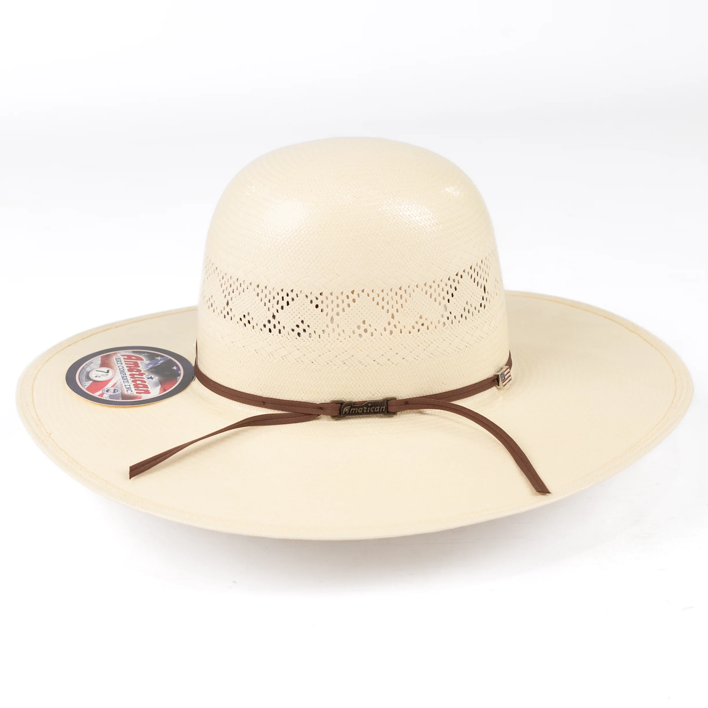 American Hat Company 8110 4.5" Straw Hat - Long Oval