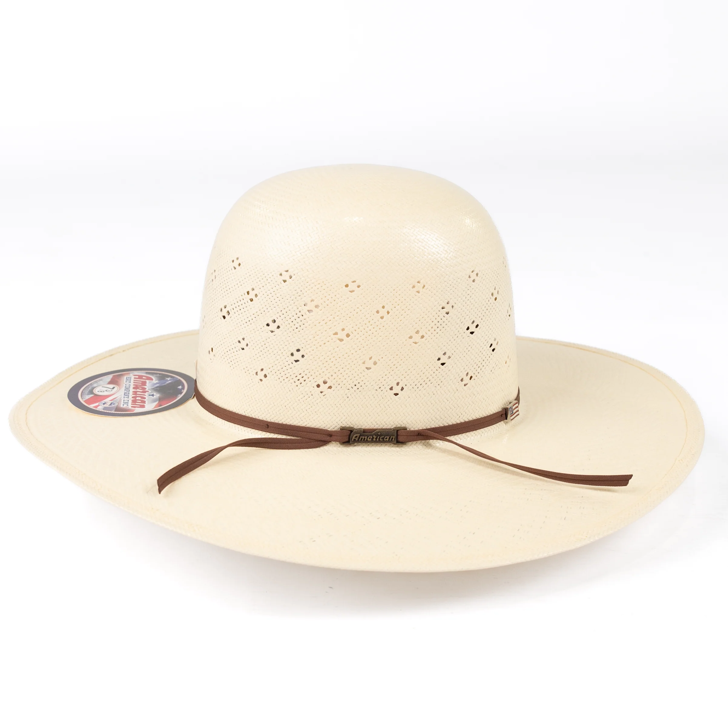 American Hat Company 8120 4.5" Straw Hat - Long Oval