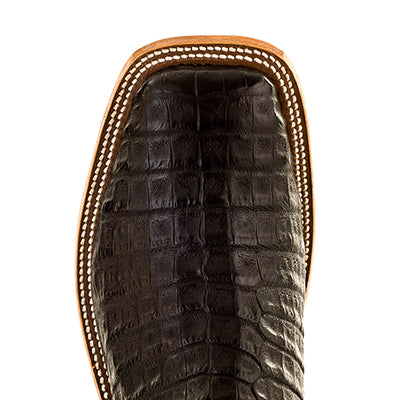 Anderson Bean Men's Black Caiman Belly Square Toe Boots S3005 - Image 5