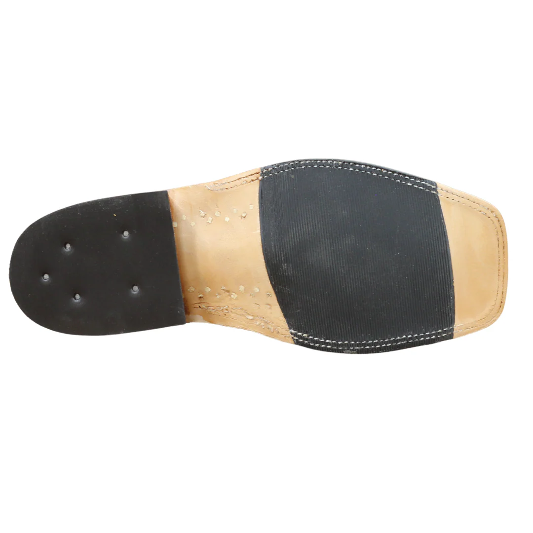 Anderson Bean Brandy Suede Ostrich Square Toe Boots - Image 6