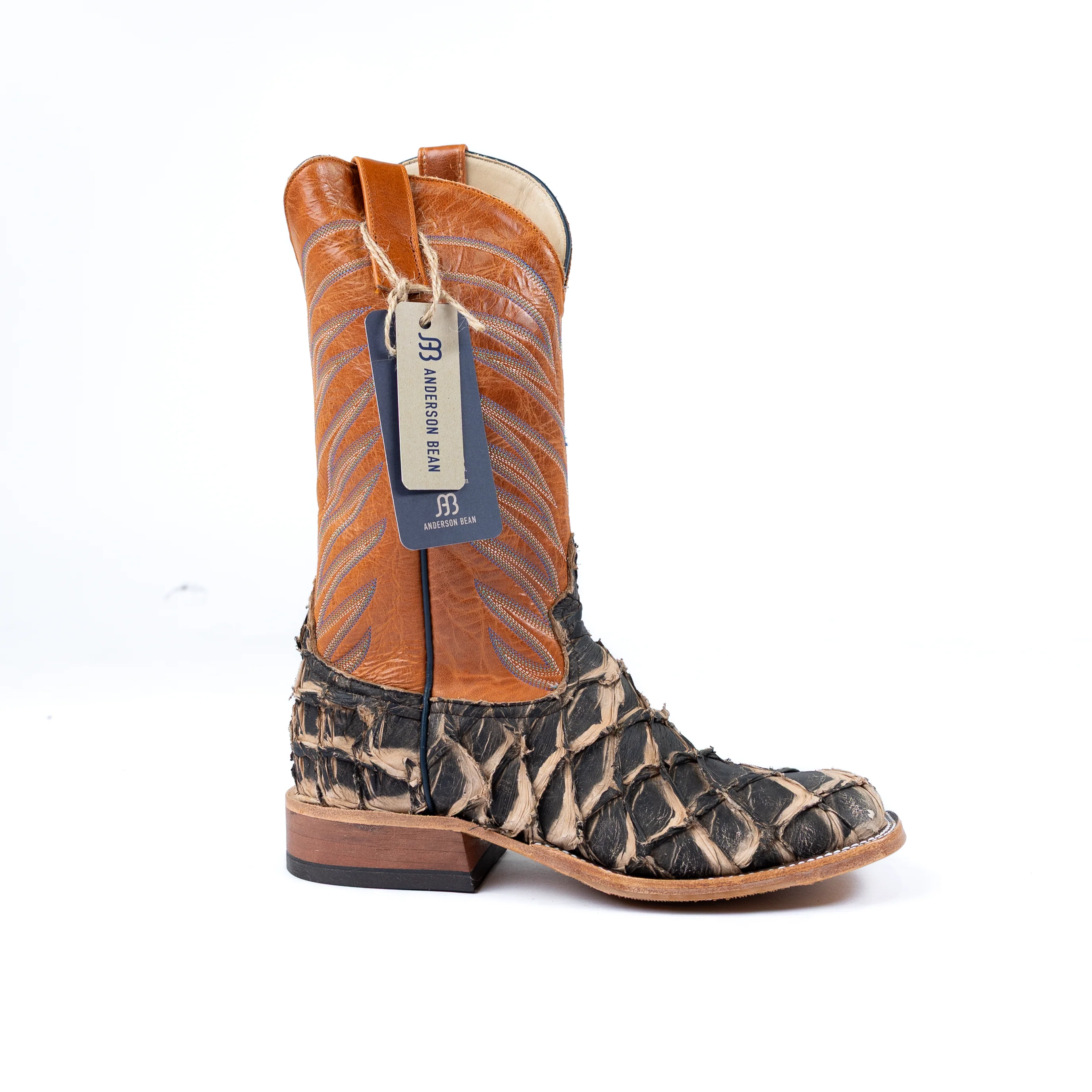 Anderson Bean Brazilian Brown Big Bass Square Toe Boots - Image 3