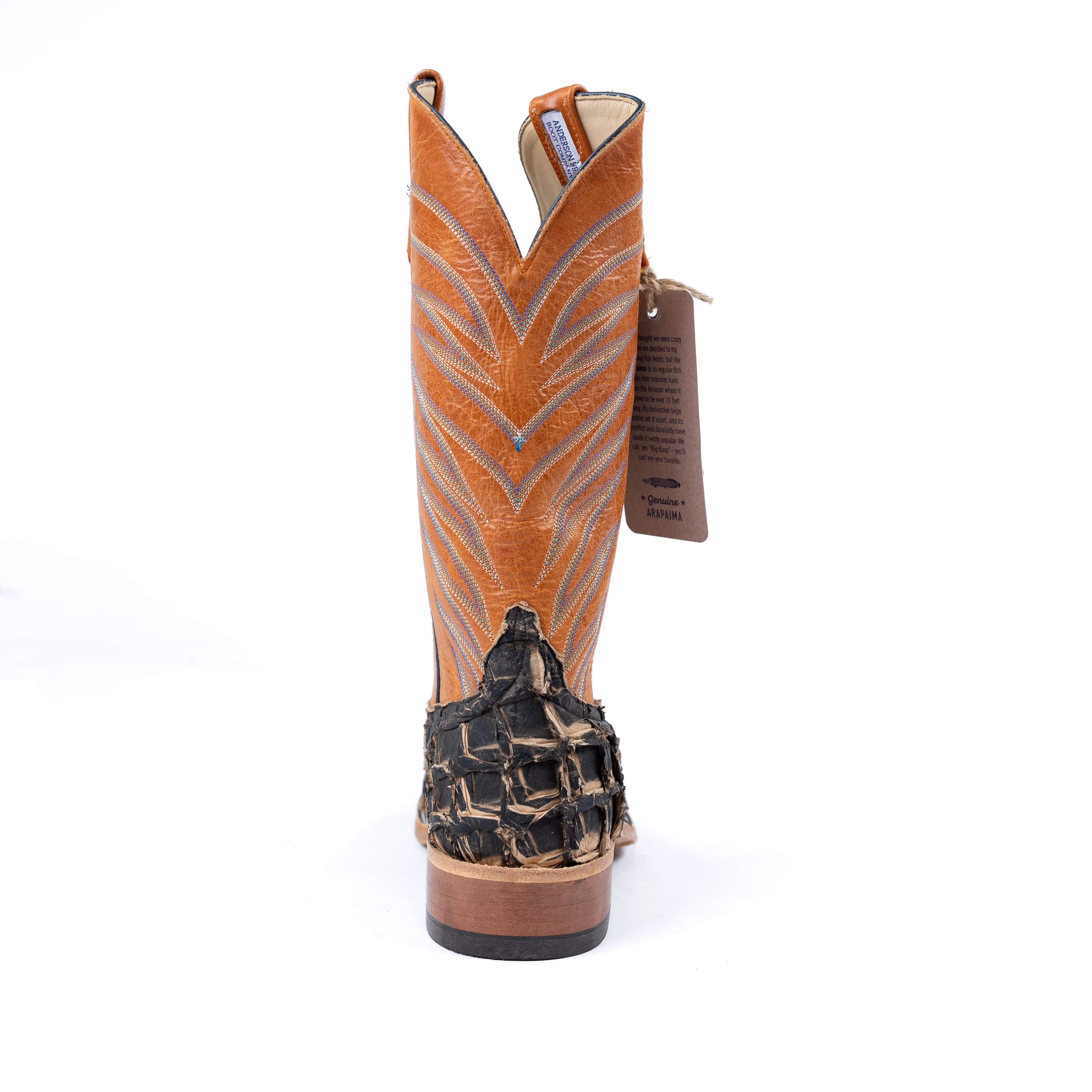 Anderson Bean Brazilian Brown Big Bass Square Toe Boots - Image 4