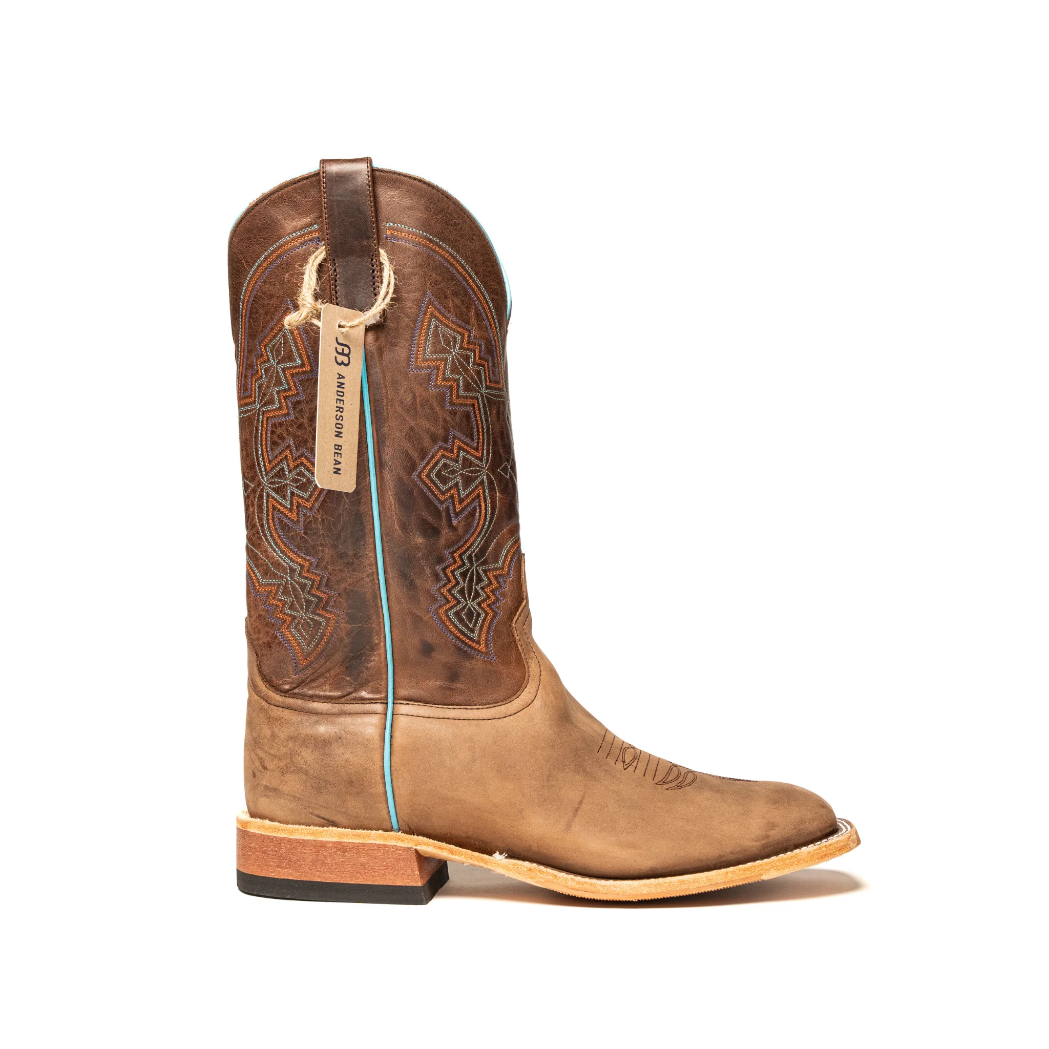 Anderson Bean Dark Brown Barcelona Square Toe Boots S5004 - Image 3