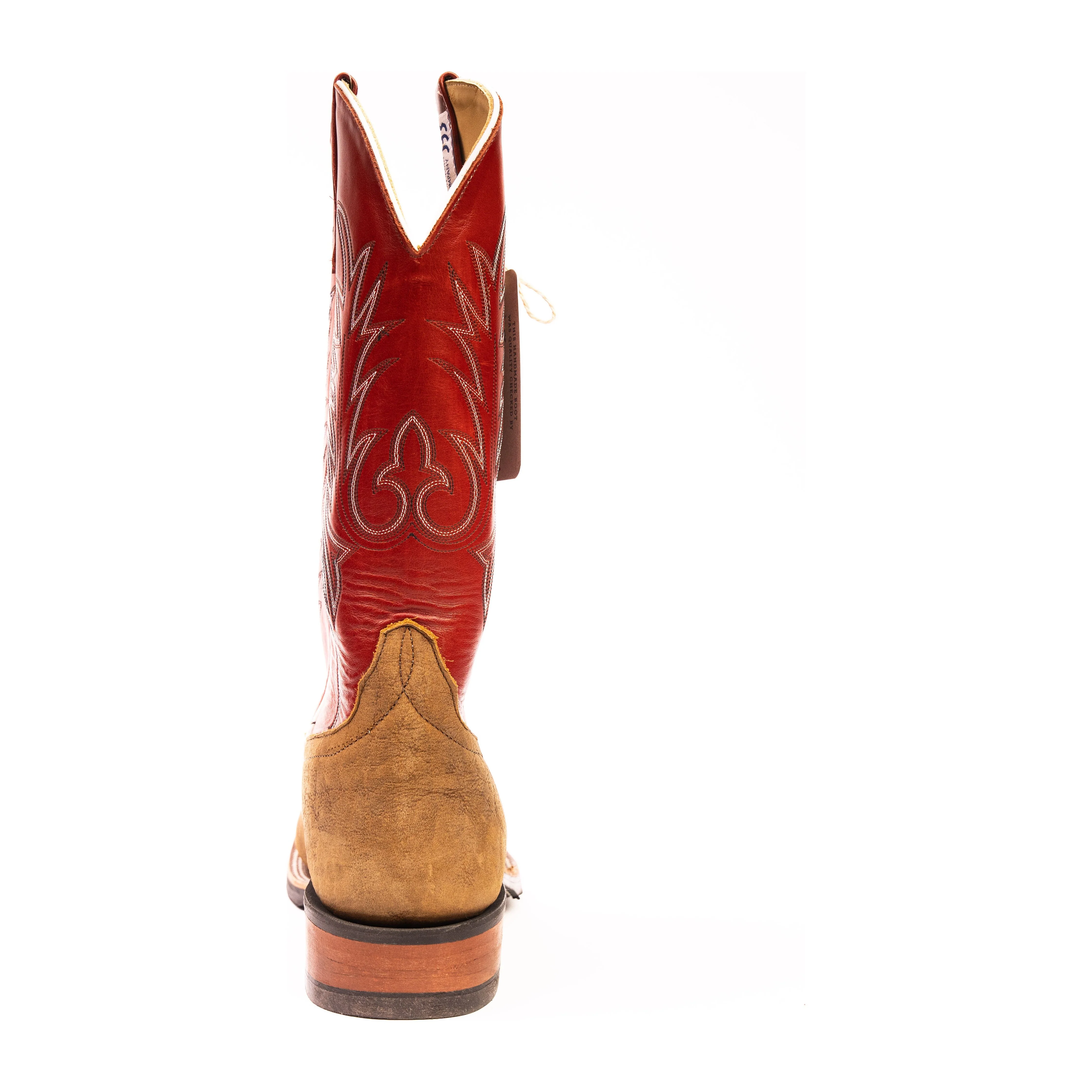 Anderson Bean Natural Brahma Bison Square Toe Boots - Image 4