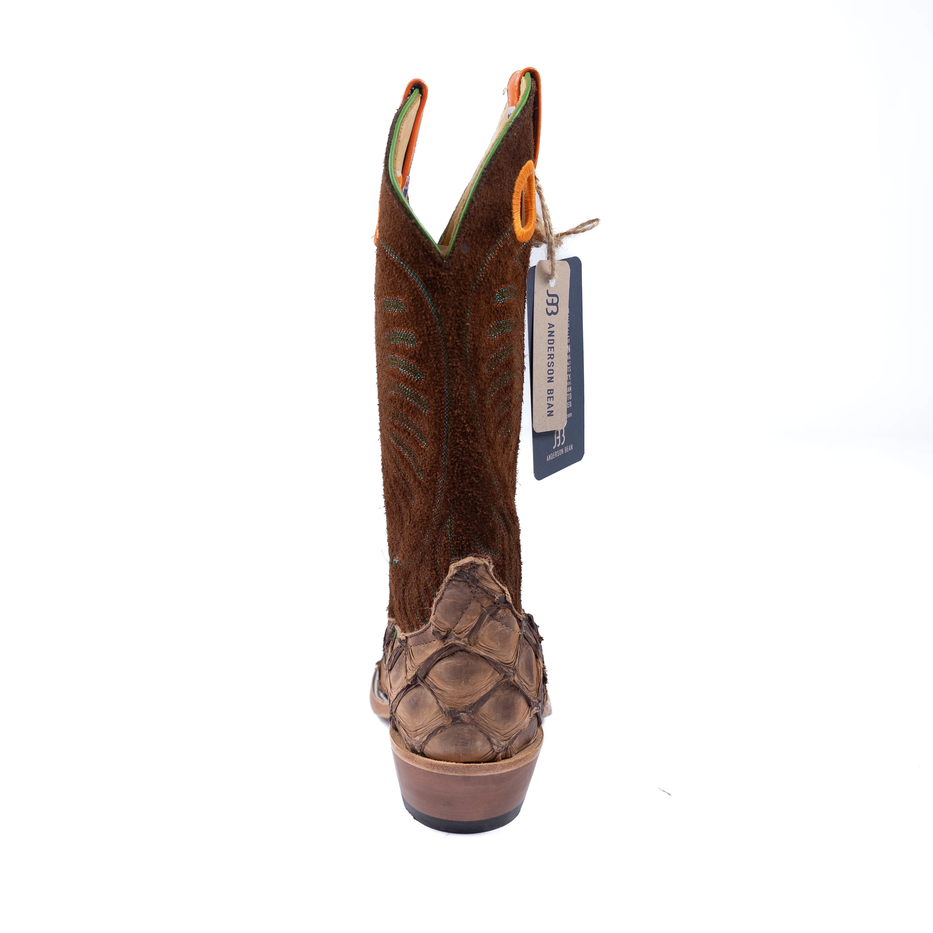 Anderson Bean Matte Brown Big Bass Cutter Toe Boots - Image 4
