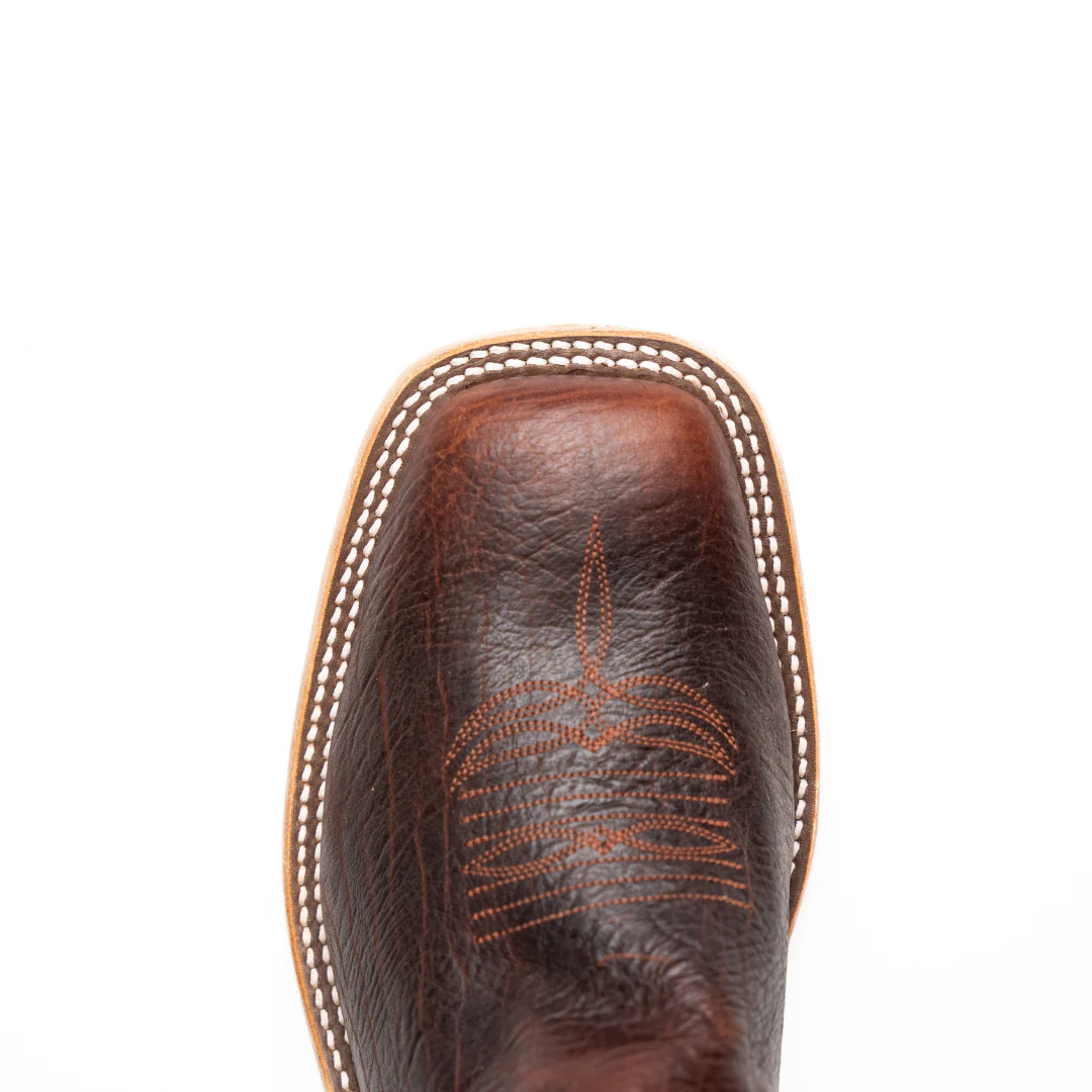 Anderson Bean Dark Brown Mike Tyson Bison Square Toe Boots - Image 5