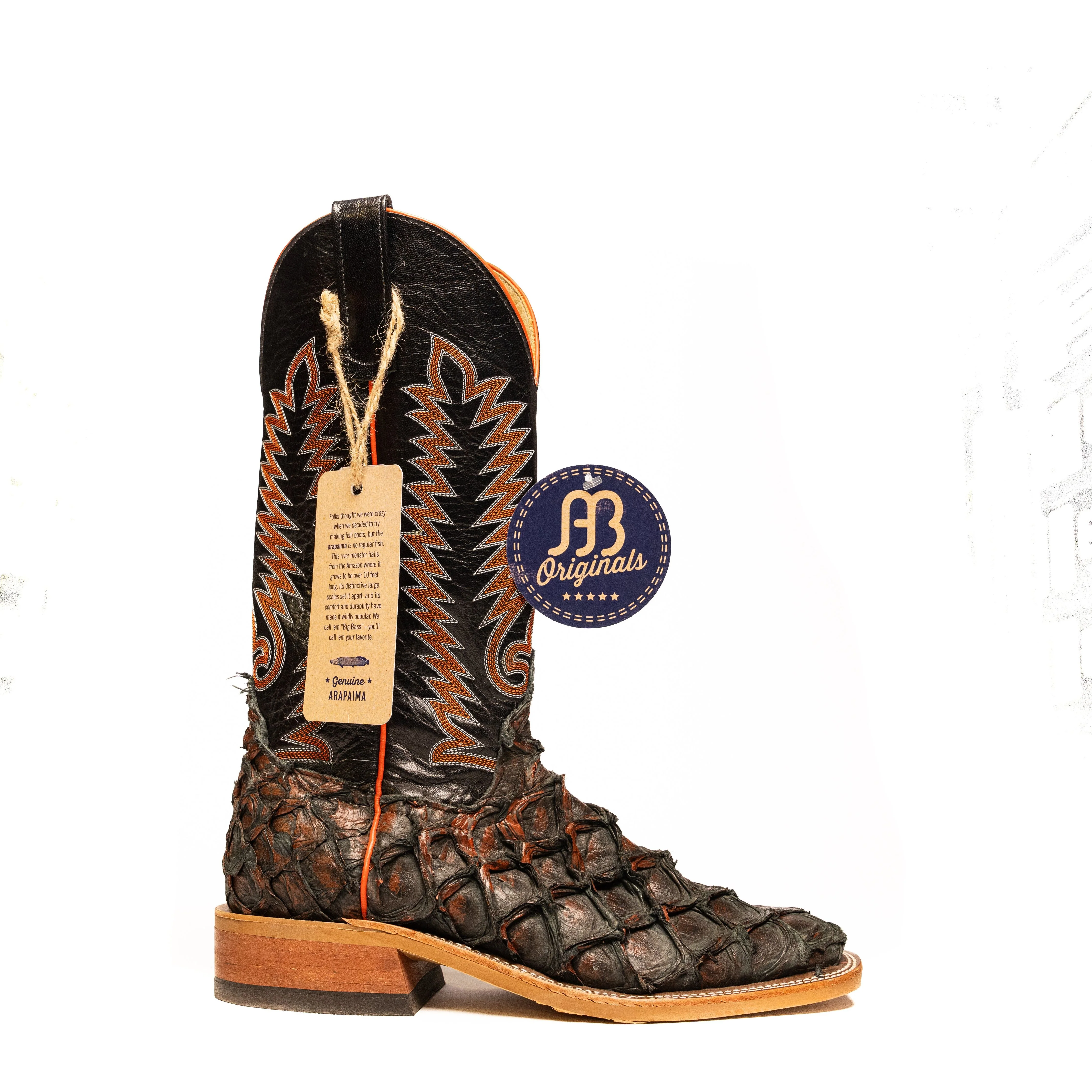 Anderson Bean Men's Rusty Crush Big Bass Square Toe Boots S3018 - Image 3