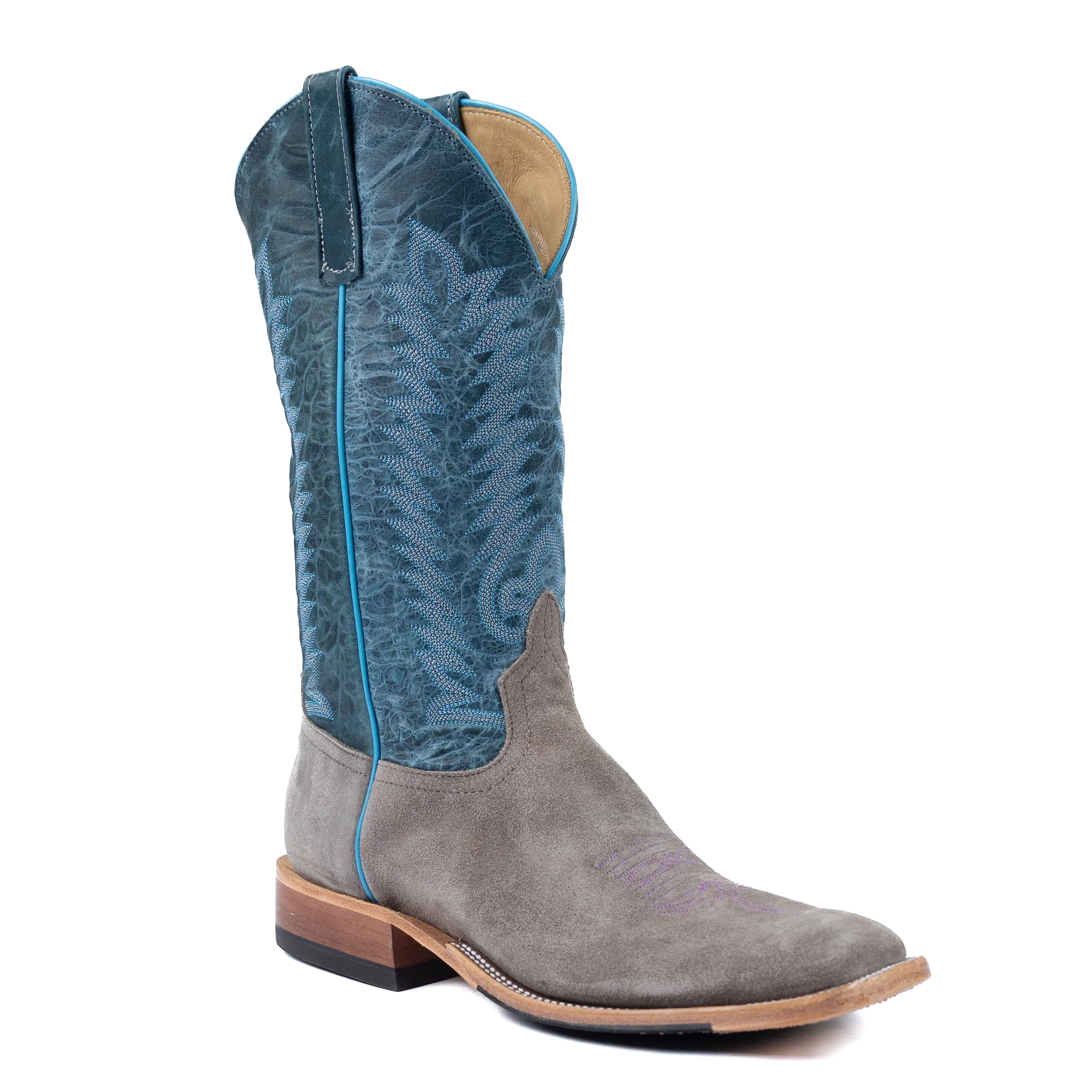 Anderson Bean Smoked Bacon Square Toe Boots