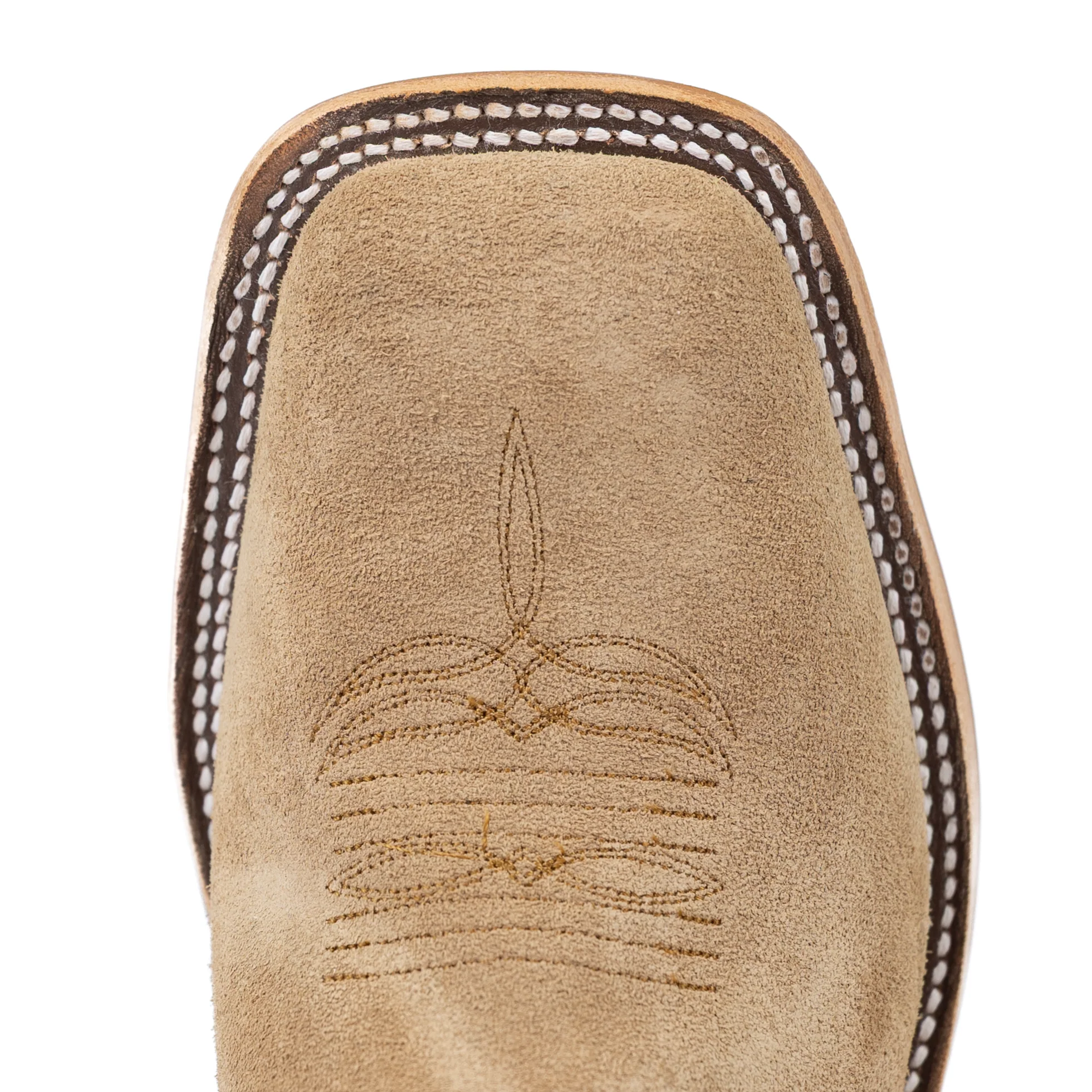 Anderson Bean Tan Crazy Horse Roughout Square Toe Boots - Image 5