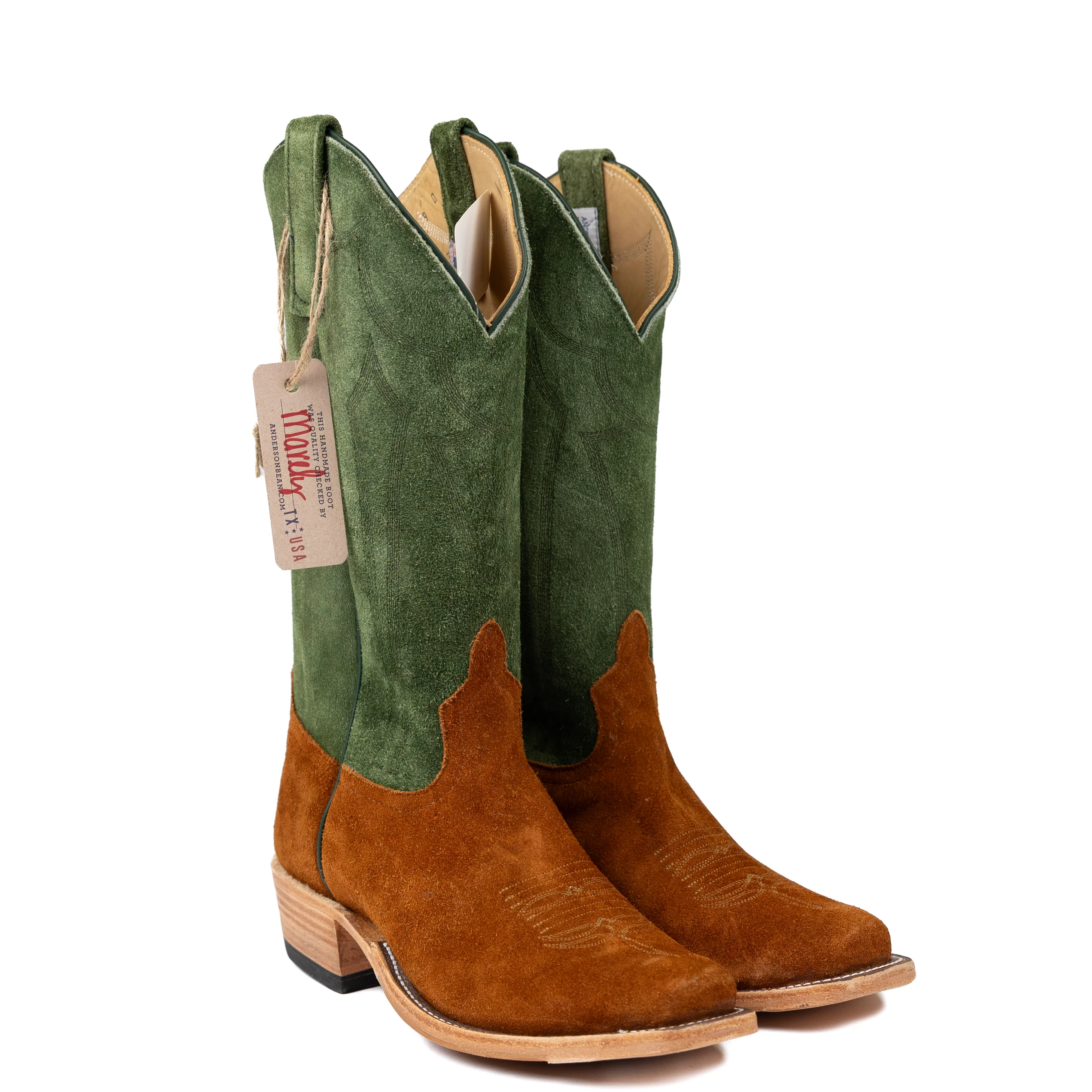 Anderson Bean Toast Chap Suede Cutter Toe Boots - Image 2