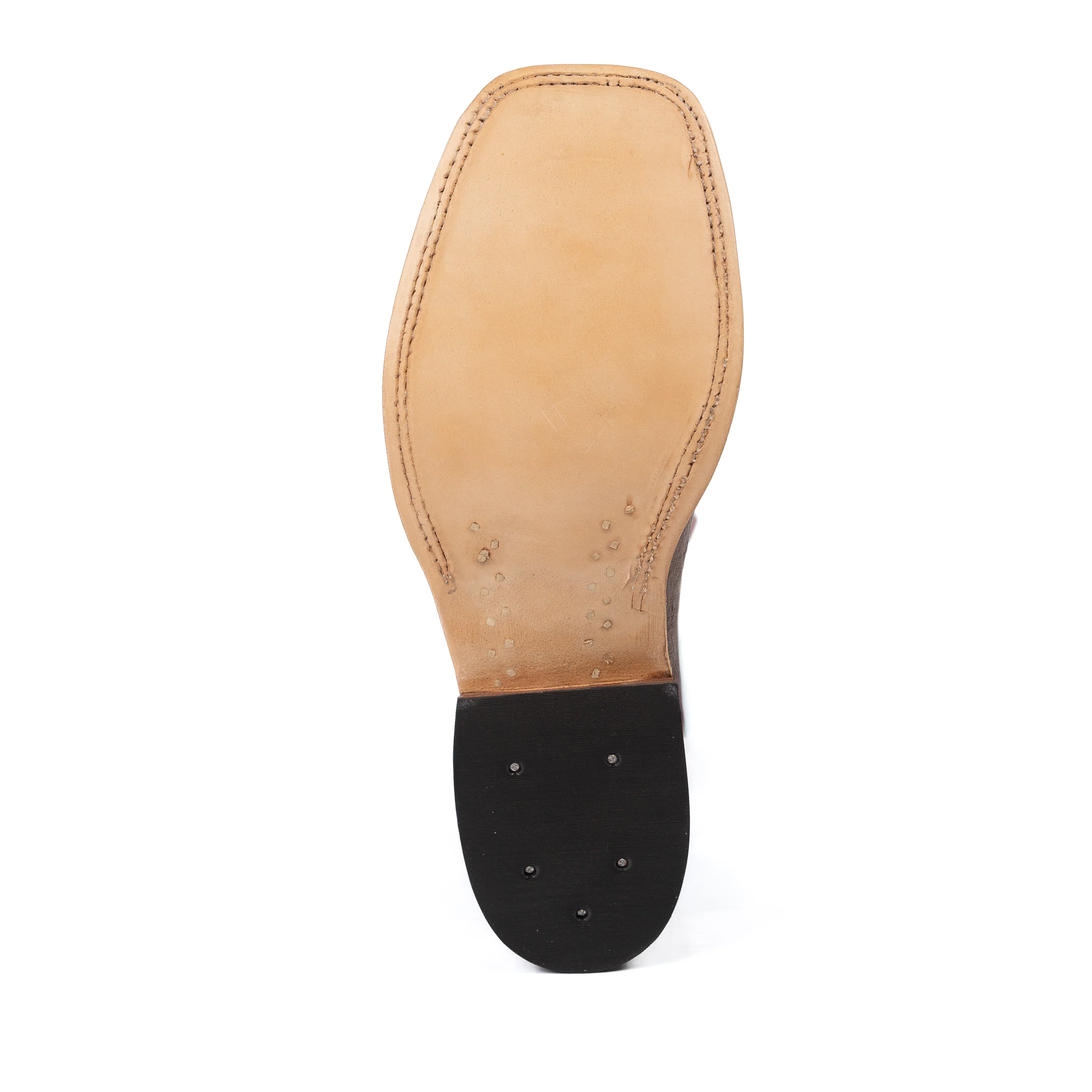 Anderson Bean Tobacco Smooth Quill Ostrich Square Toe Boots - Image 7