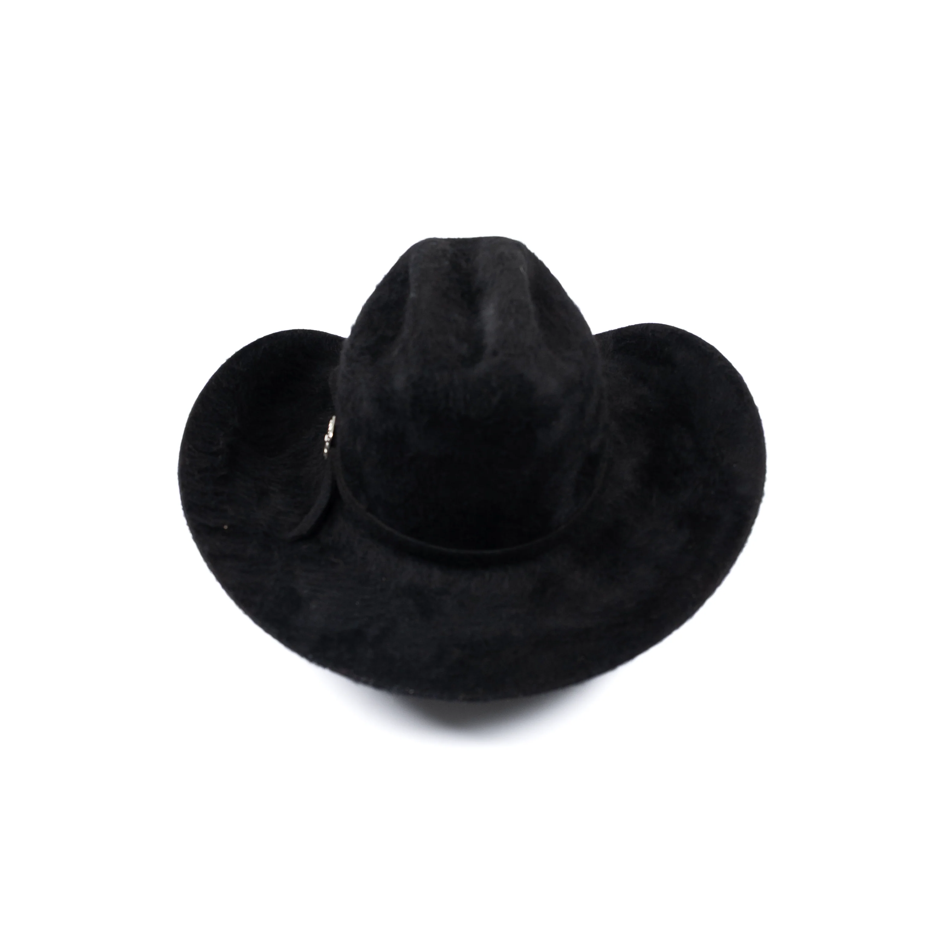 Bailey 4 1/2" Black Wool Grizzly Cowboy Hat - Image 3