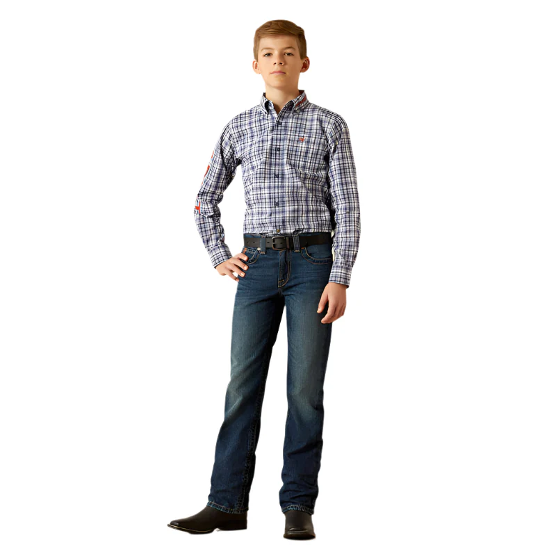 Boy's Ariat B5 Slim Nate Straight Leg Jeans 10053552 - Image 3