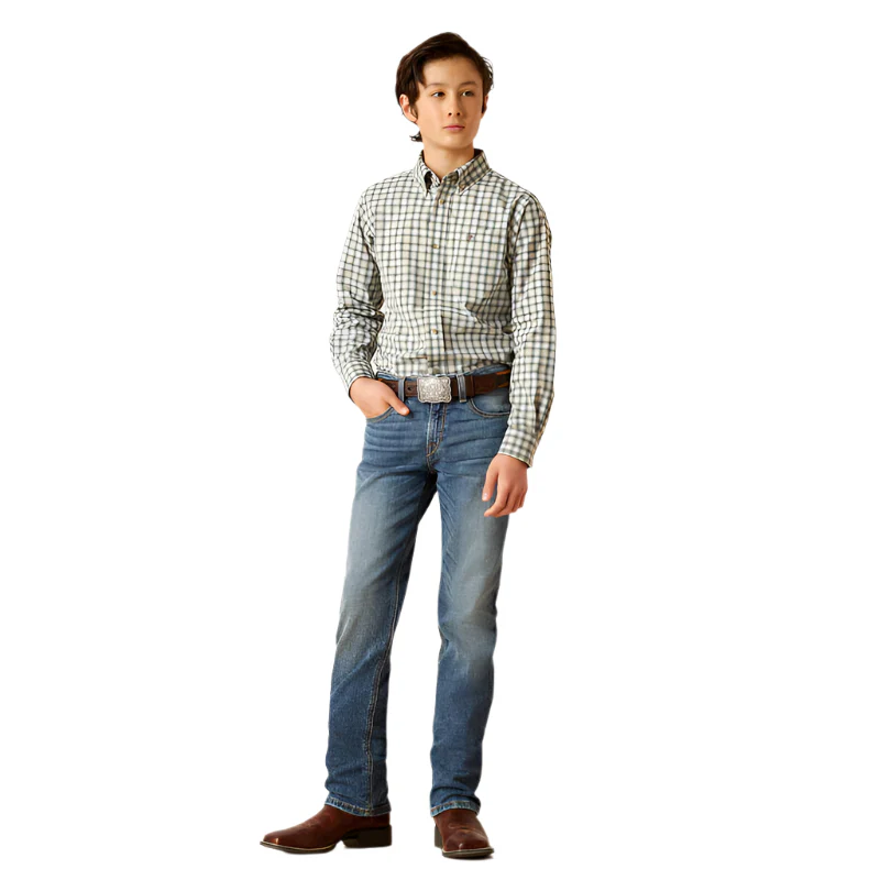 Boy's Ariat B5 Slim Paul Straight Jean 10045383 - Image 2