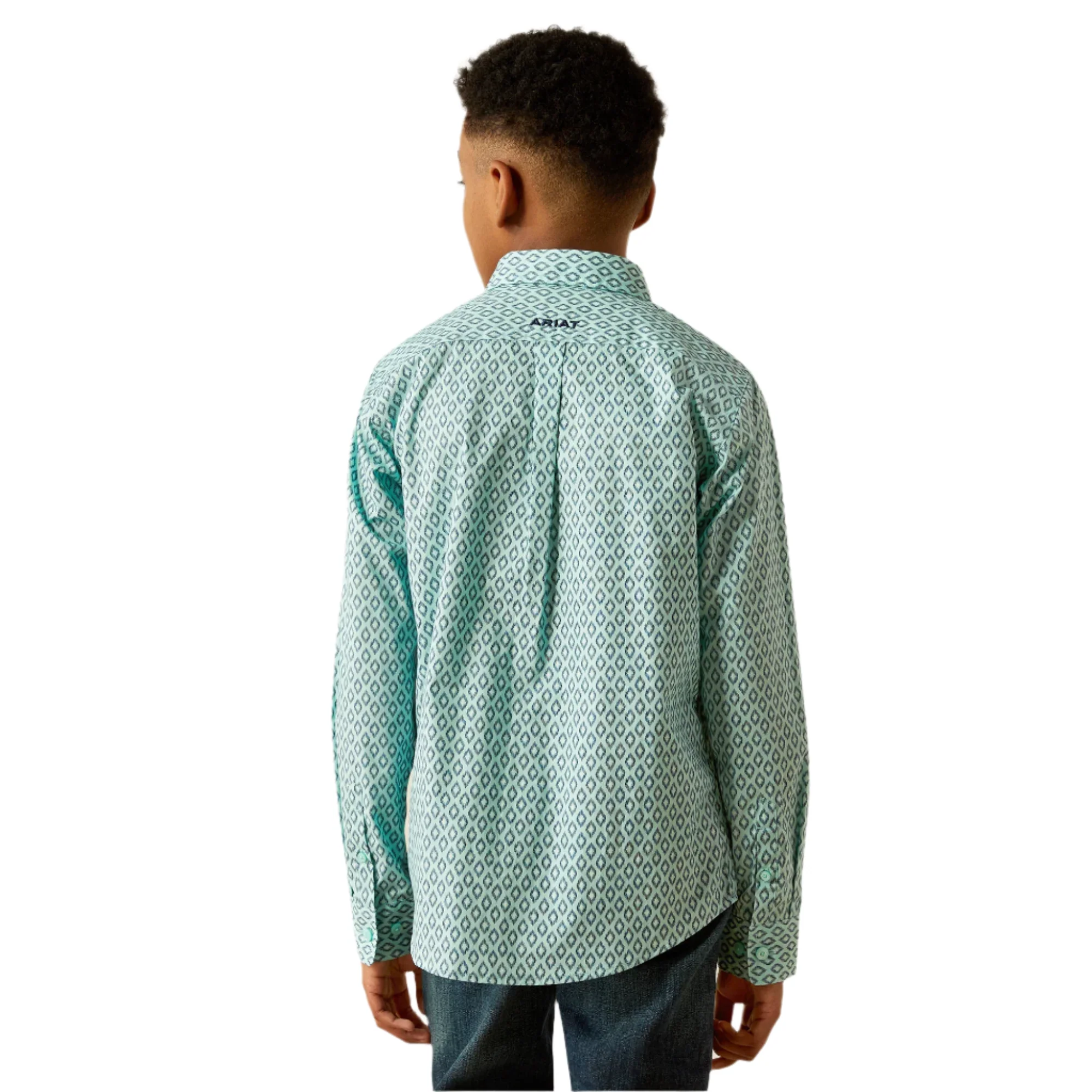 Boy's Ariat Canyon Long Sleeve Mint 10054785 - Image 4