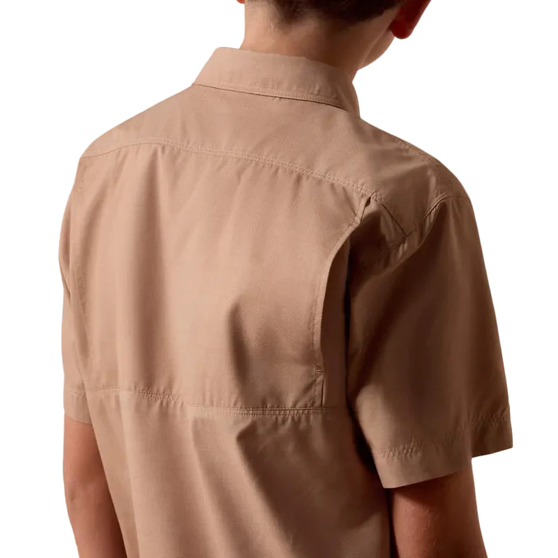 Boy's Ariat Khaki Southwest Cross Printed Vent TEK Outbound Classic Fit Shirt 10073420 - Image 4