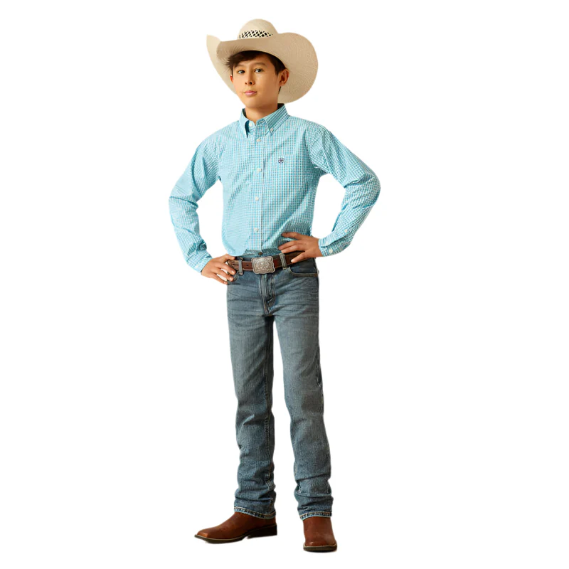 Boy's Ariat Pro Series Wilmer Classic Fit Shirt 10058726 - Image 2