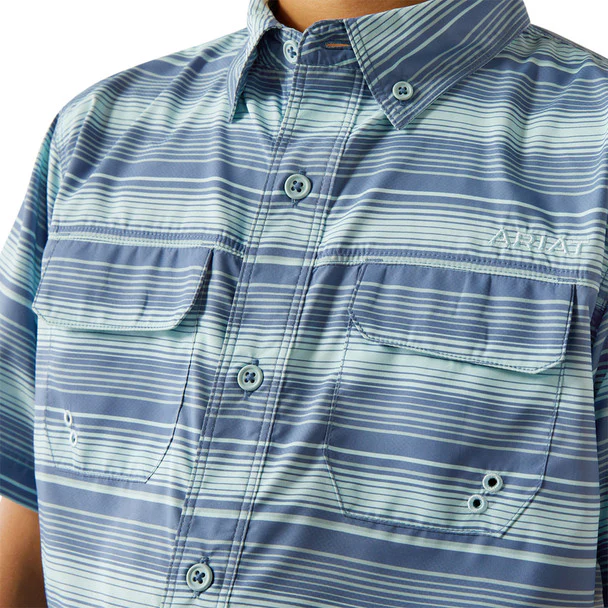 Boy's Ariat Vent tek Outbound Blue Raven 10058828 - Image 3