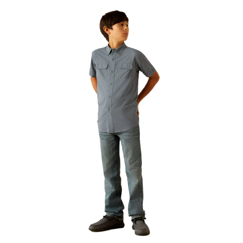 Boy's Ariat Vent TEK Outbound Classic Fit Shirt 10055418 - Image 4