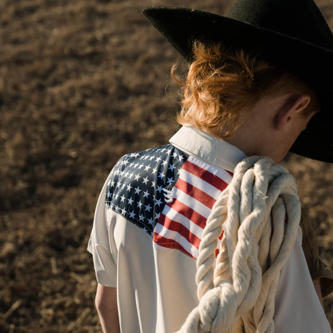 Boy's Burlebo All American Performance Western Shirt Y-PWS-ALLA - Image 6