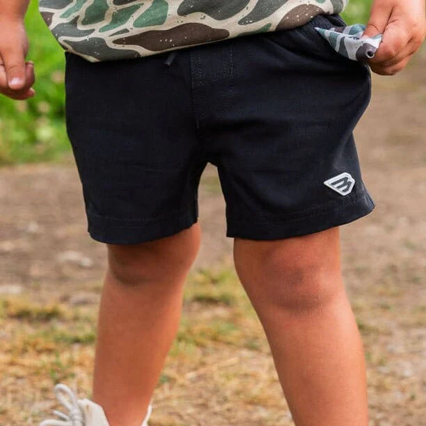 Boy's Burlebo Athletic Short - Heather Black - Retro Duck Camo Y-AS-HB-RDC - Image 4