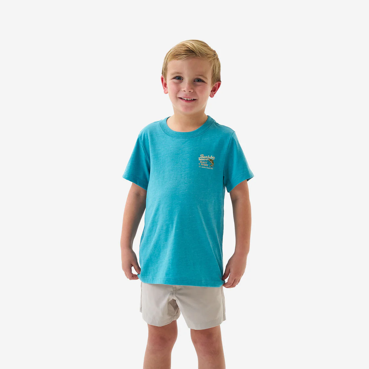 Boy's Burlebo Cyan Baits and Rigs Short Sleeve T-shirt Y-SST-BAR-CYN - Image 4