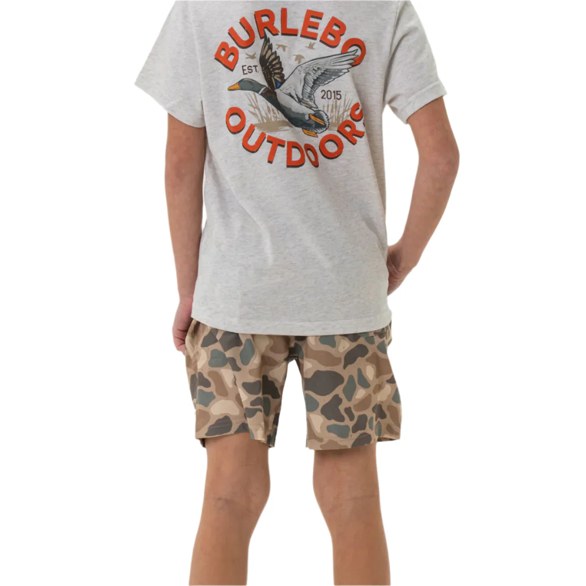 Boy's Burlebo Everyday Short - Pintail Camo - Brown Pocket Y-ES-PTC - Image 2