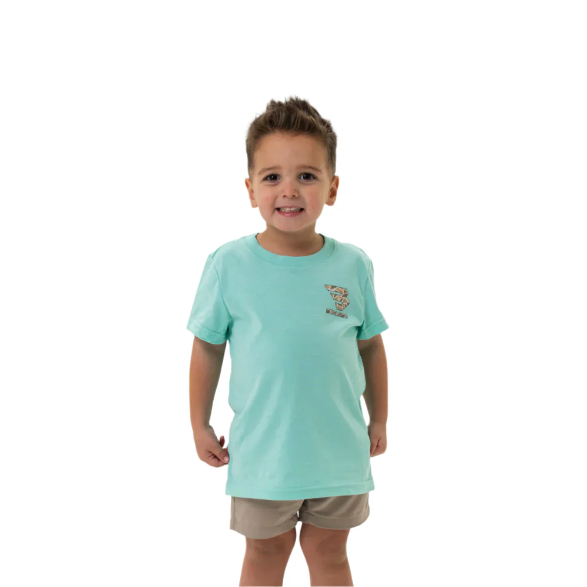 Boy's Burlebo Mallard Camo Dog - Island Reef Shirt Y-MCD-SS-IR - Image 3