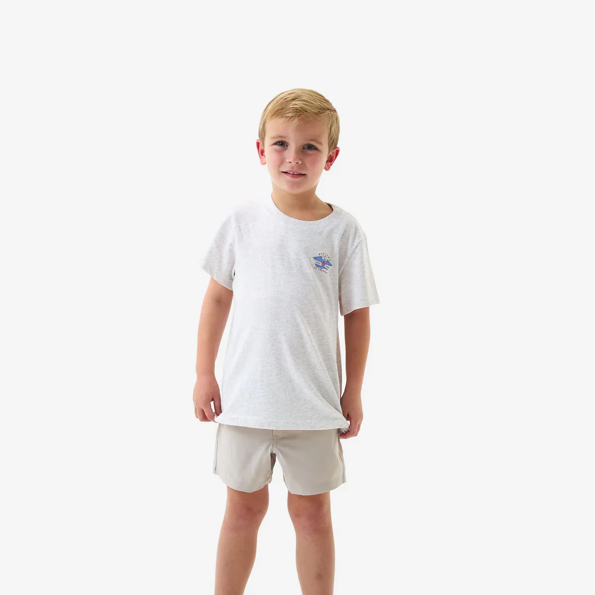Boy's Burlebo Oatmeal Eagle Outdoors Short Sleeve T-shirt Y-SST-EAGO-OAT - Image 4
