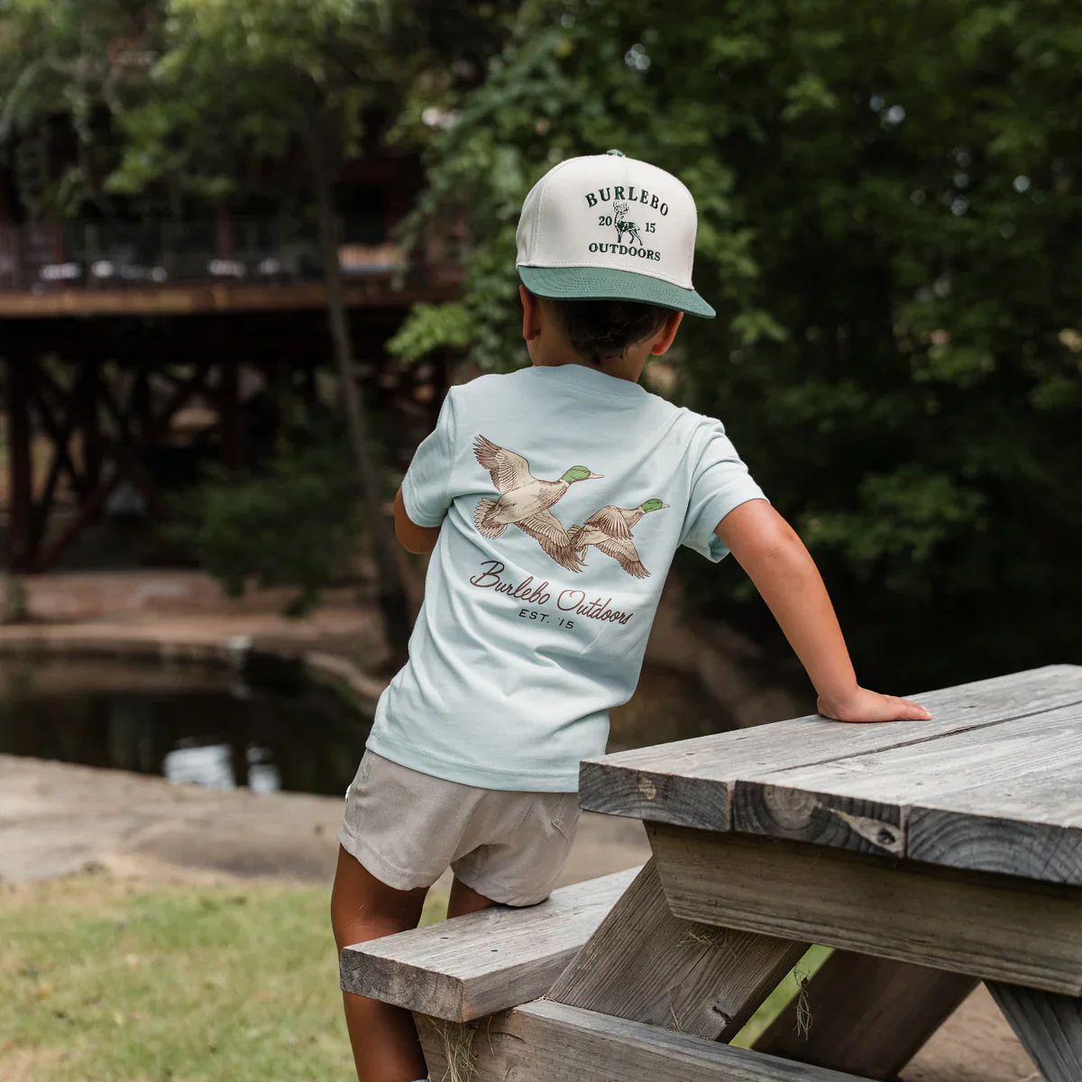 Boy's Burlebo Sky Blue Flying Mallards Short Sleeve T-shirt Y-SST-FM-SB - Image 5