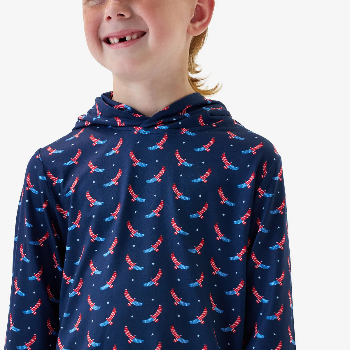 Boy's Burlebo USA Eagle Performance Hoodie Y-PH-UEAG - Image 4