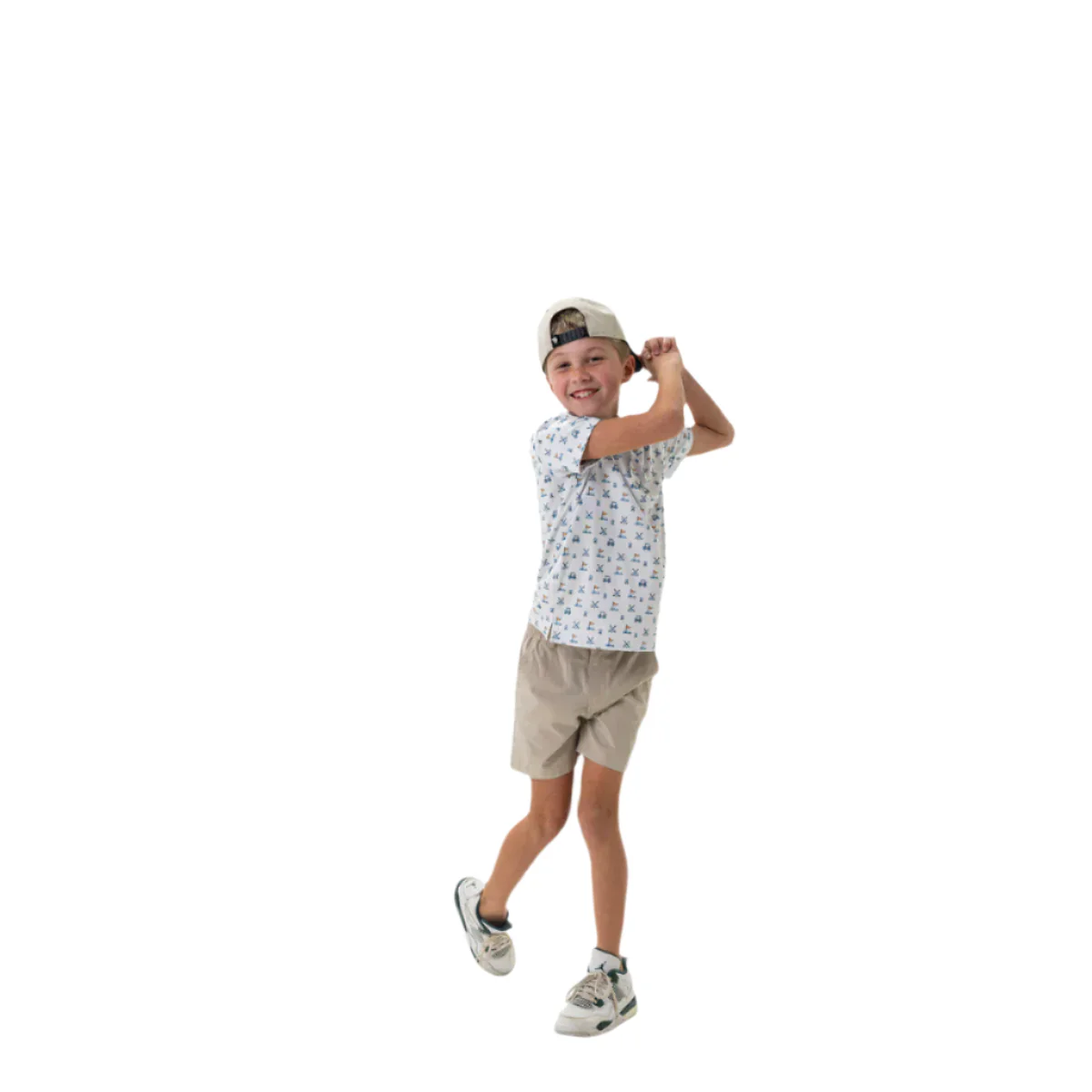 Boy's Burlebo Youth Polo - Hole In One Shirt Y-PP-HIO-W - Image 3