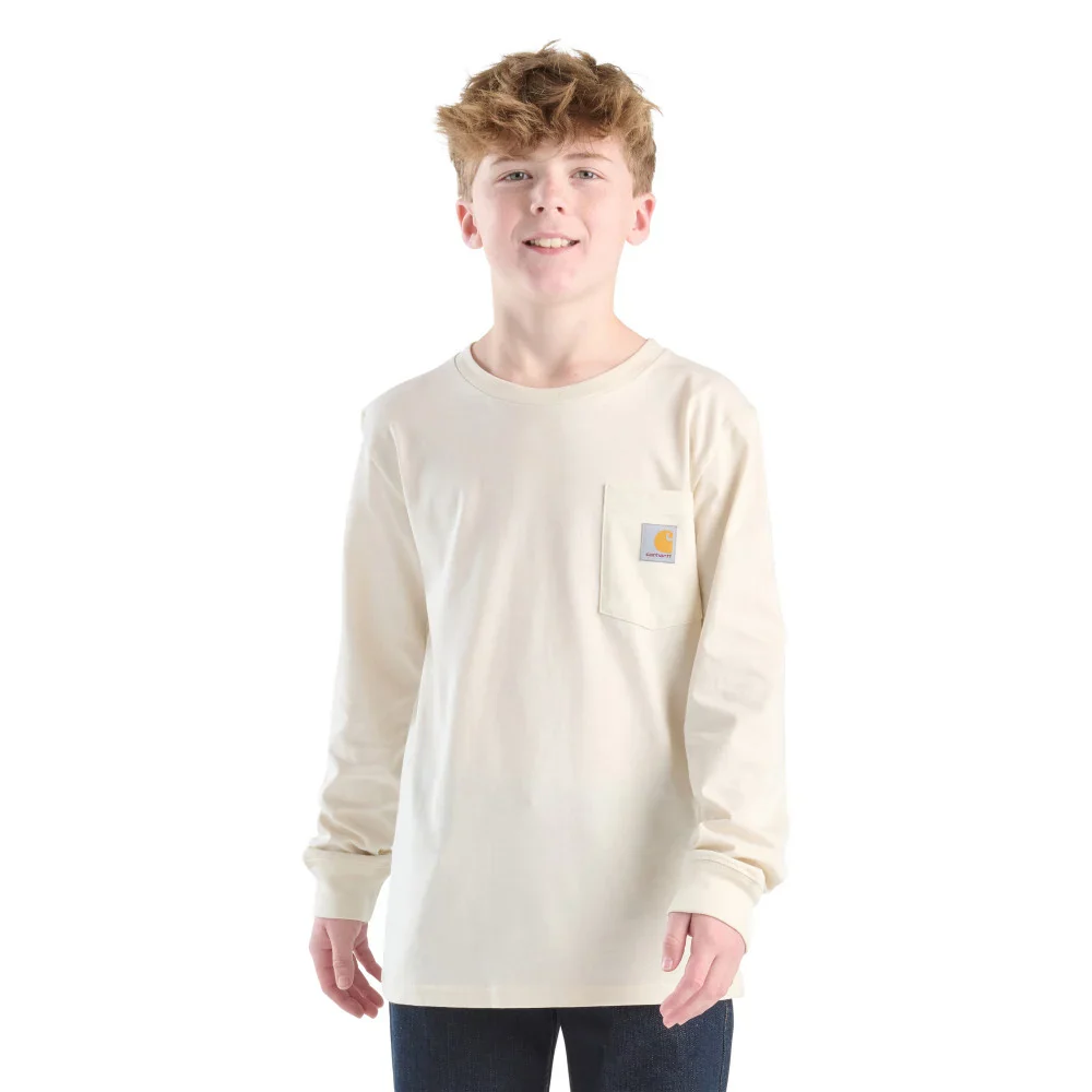 Boy's Carhartt Long Sleeve Dog Pocket T-shirt CA6760-CA35 - Image 2