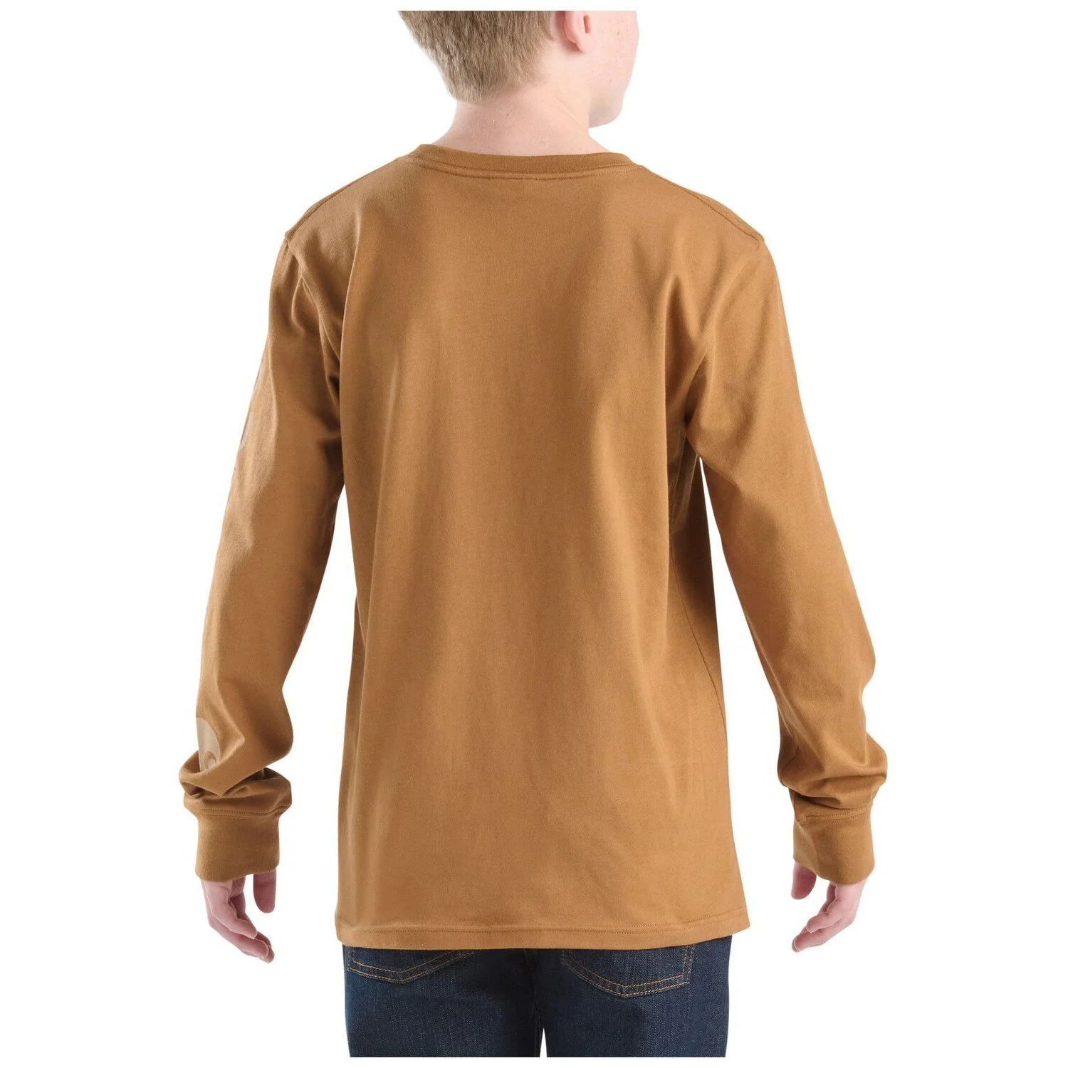 Boy's Carhartt Long Sleeve Graphic Pocket T-shirt CA6746-D15 - Image 2