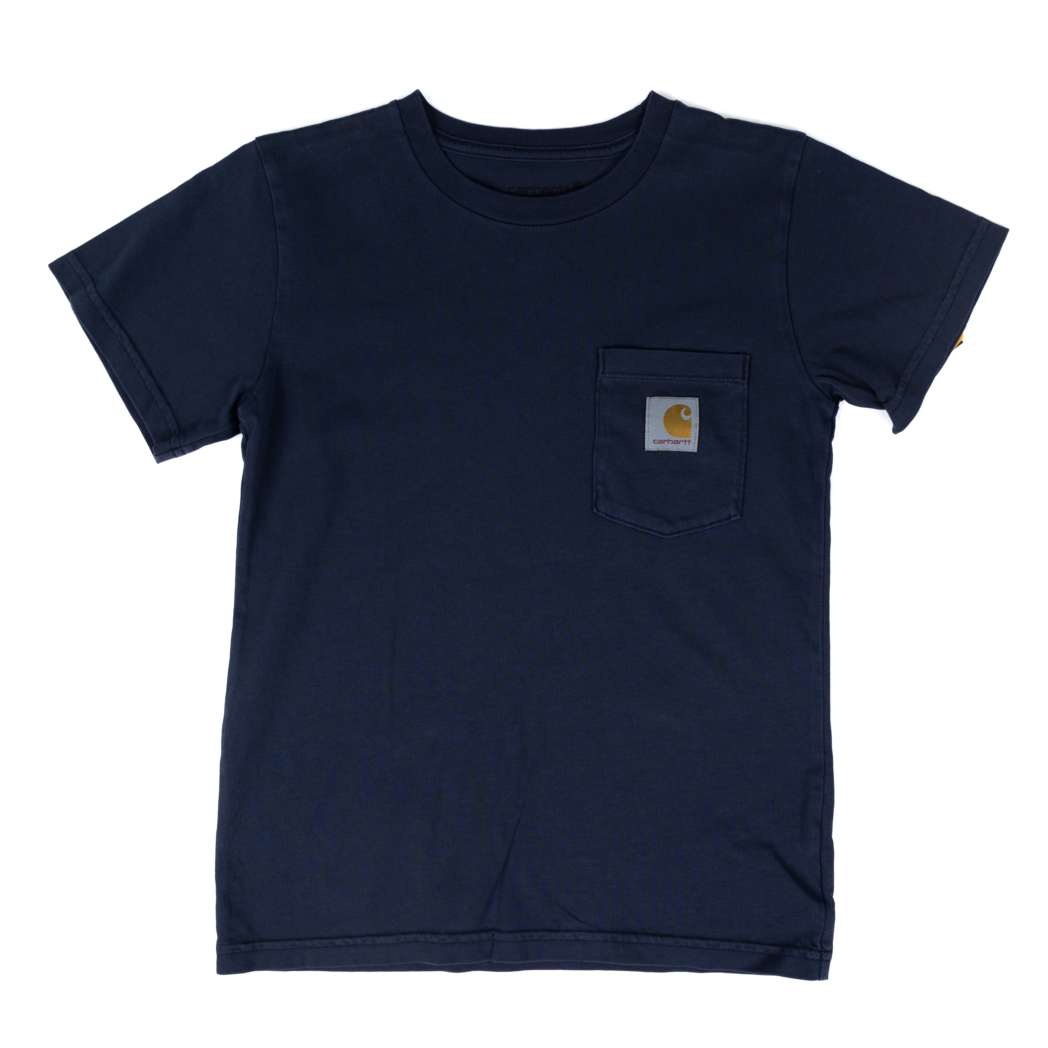 Boy's Carhartt Short Sleeve Navy Pocket T-shirt CA6789-N89W