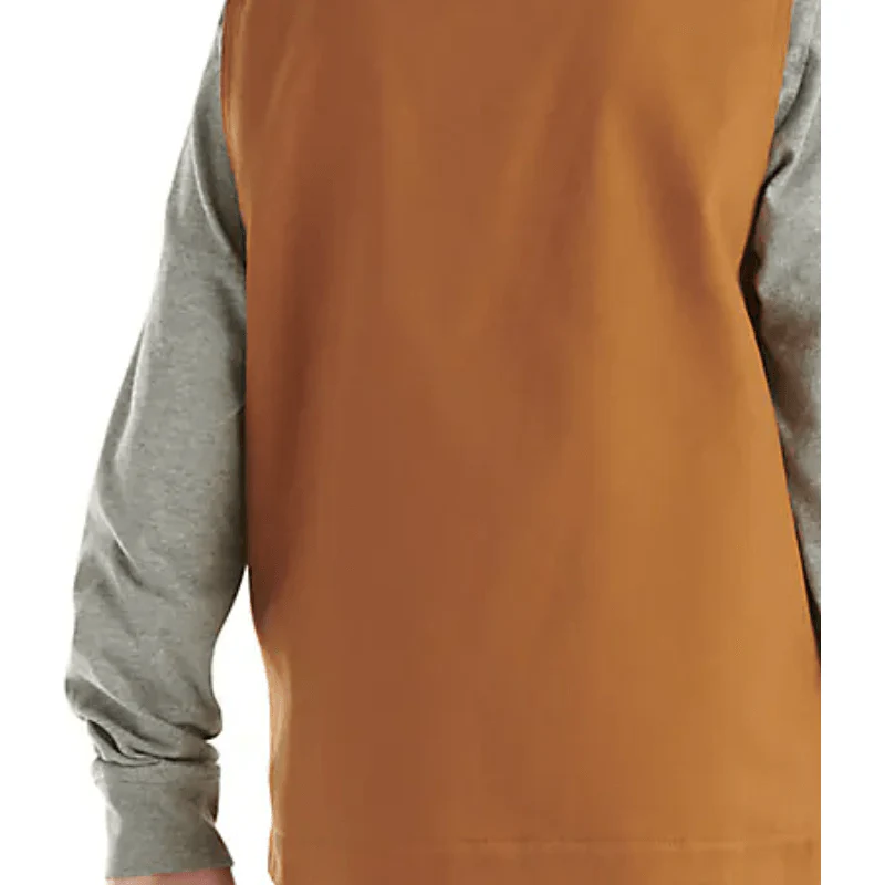 Boy's Carhartt Zip-Front Canvas Sherpa Lined Vest CR9902-D15-GU - Image 2