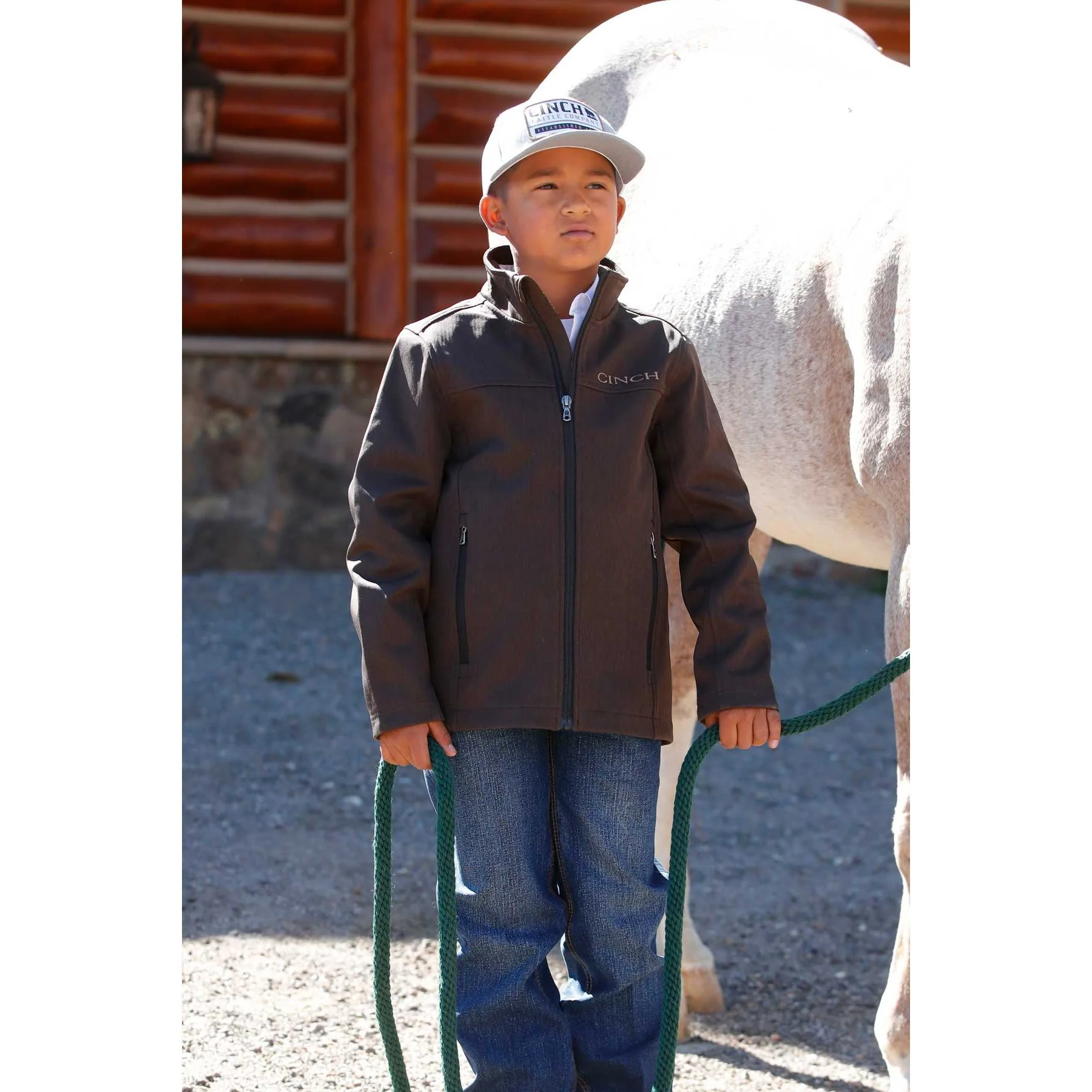 Boy's Cinch Brown Bonded Jacket MWJ5710001