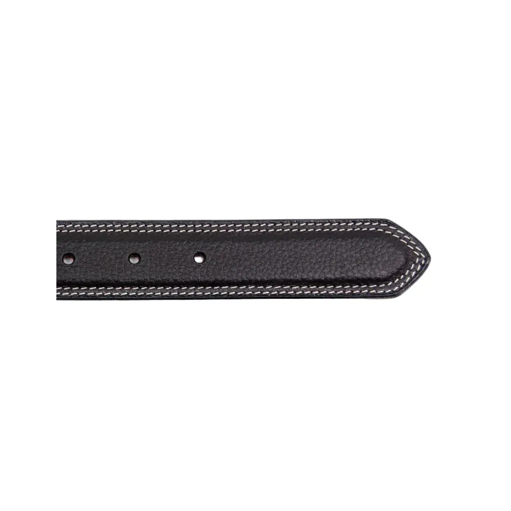 Boy's Cowboy Chrome Black Rawhide Remuda Belt 881 - Image 4