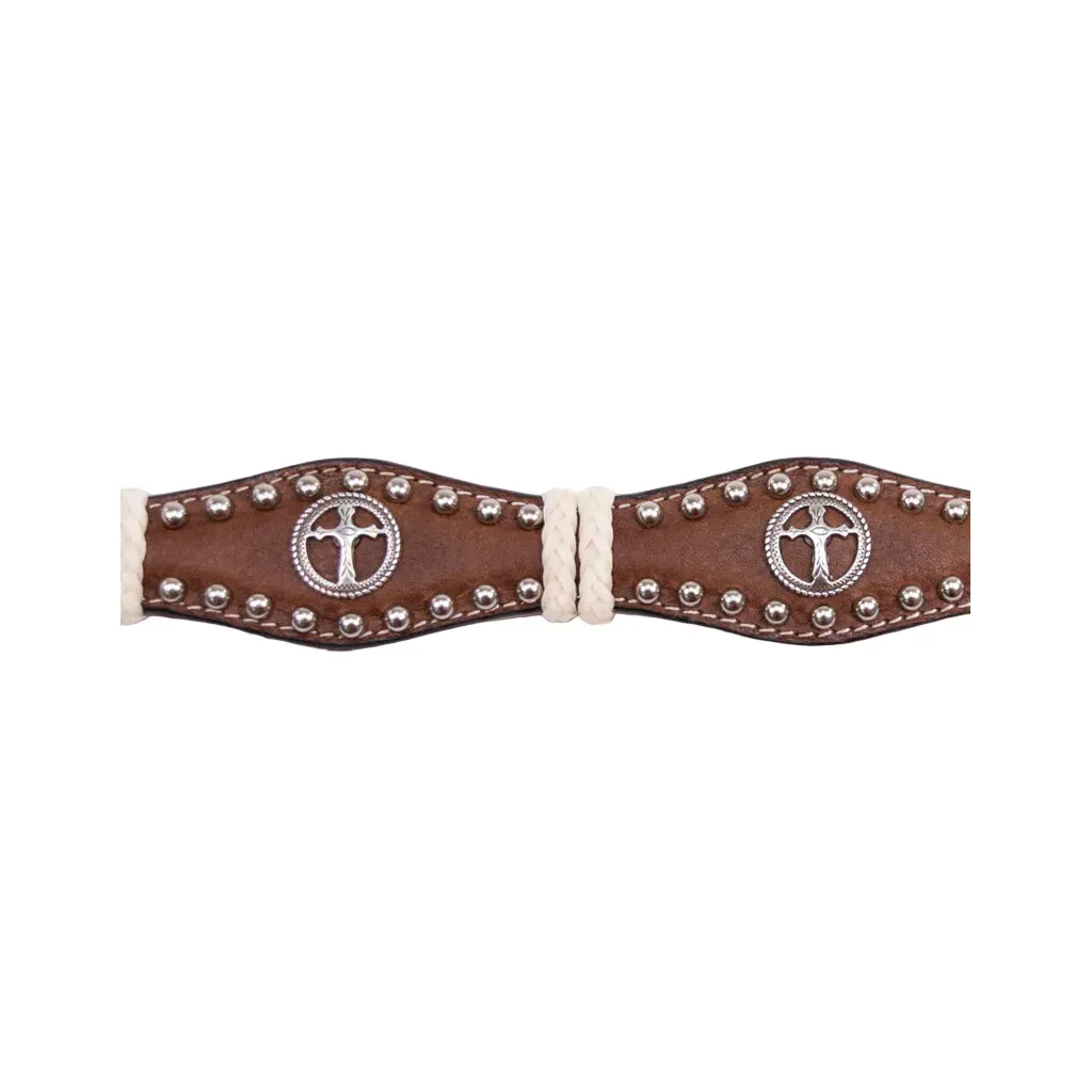 Boy's Cowboy Chrome Brown Cross Gallop Belt 855 - Image 3