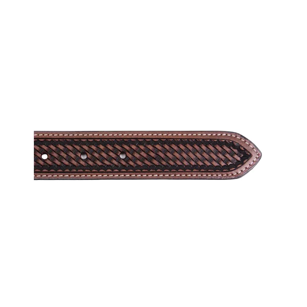 Boy's Cowboy Chrome Brown Cross Gallop Belt 855 - Image 4