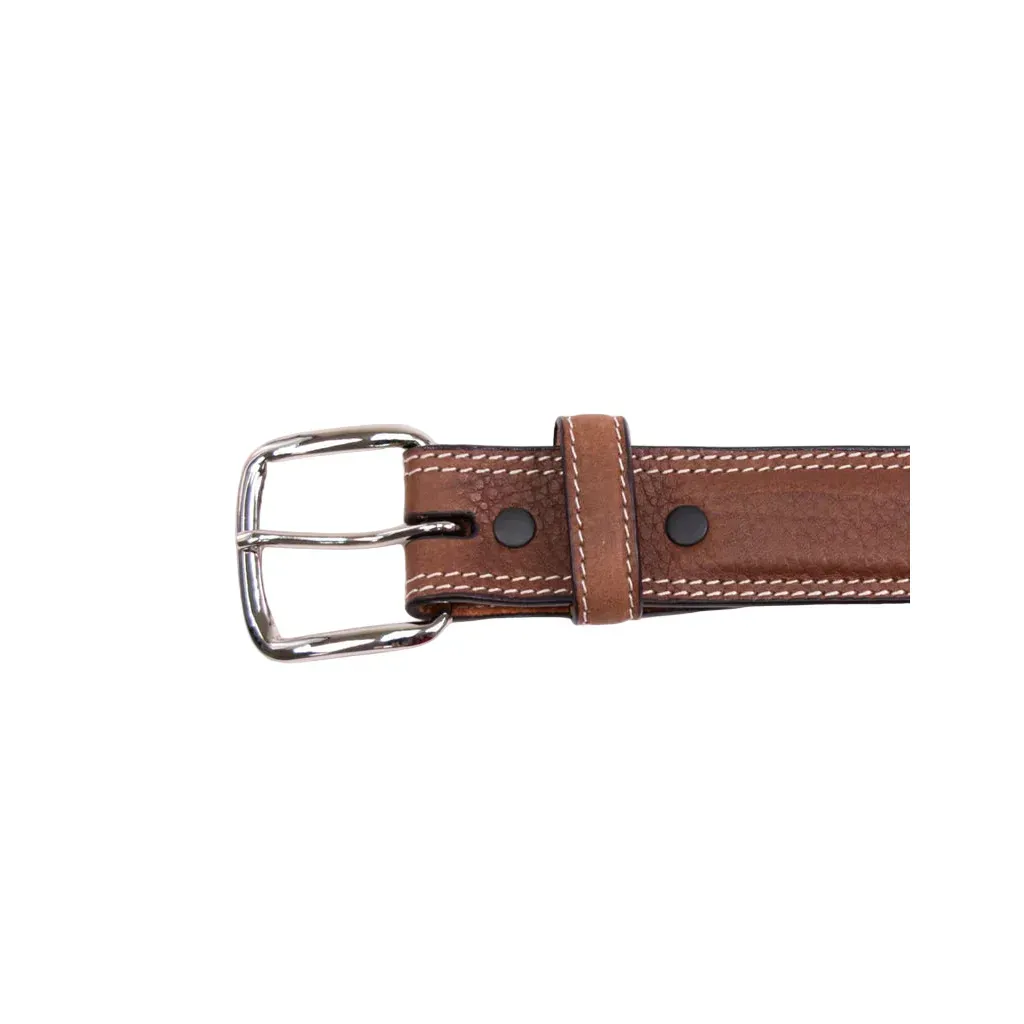 Boy's Cowboy Chrome Brown Rawhide Remuda Belt 885 - Image 2