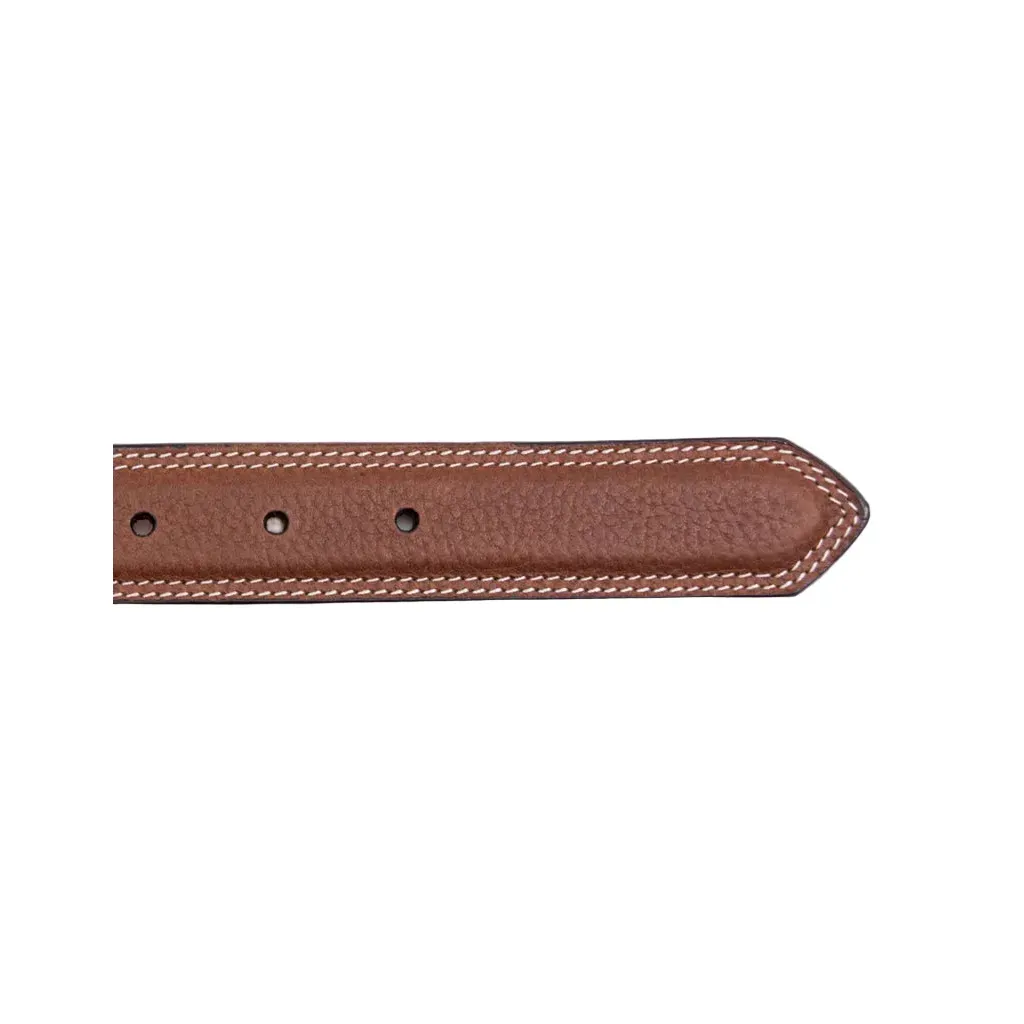 Boy's Cowboy Chrome Brown Rawhide Remuda Belt 885 - Image 4