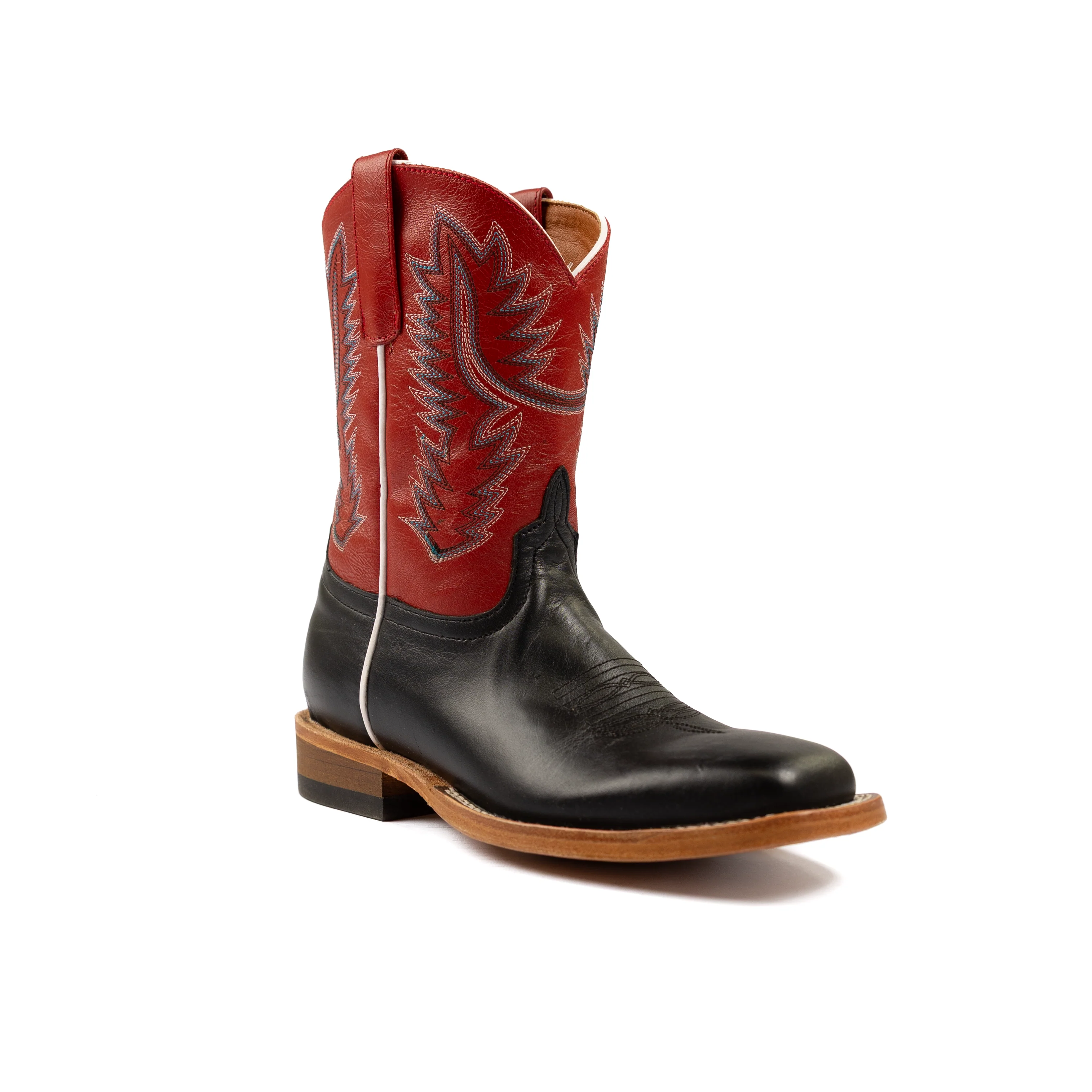 Boy's Horse Power Black Full Grain Cowhide Square Toe Boots HPK8080 - Image 2