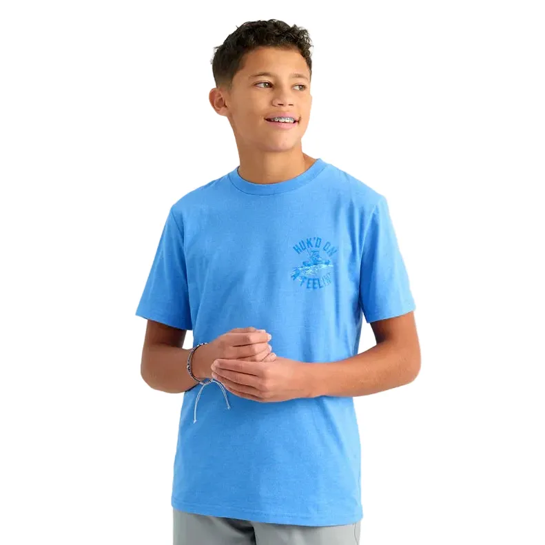 Boy's Huk Regatta Heather Huk'd On T-shirt H7100115-475 - Image 2