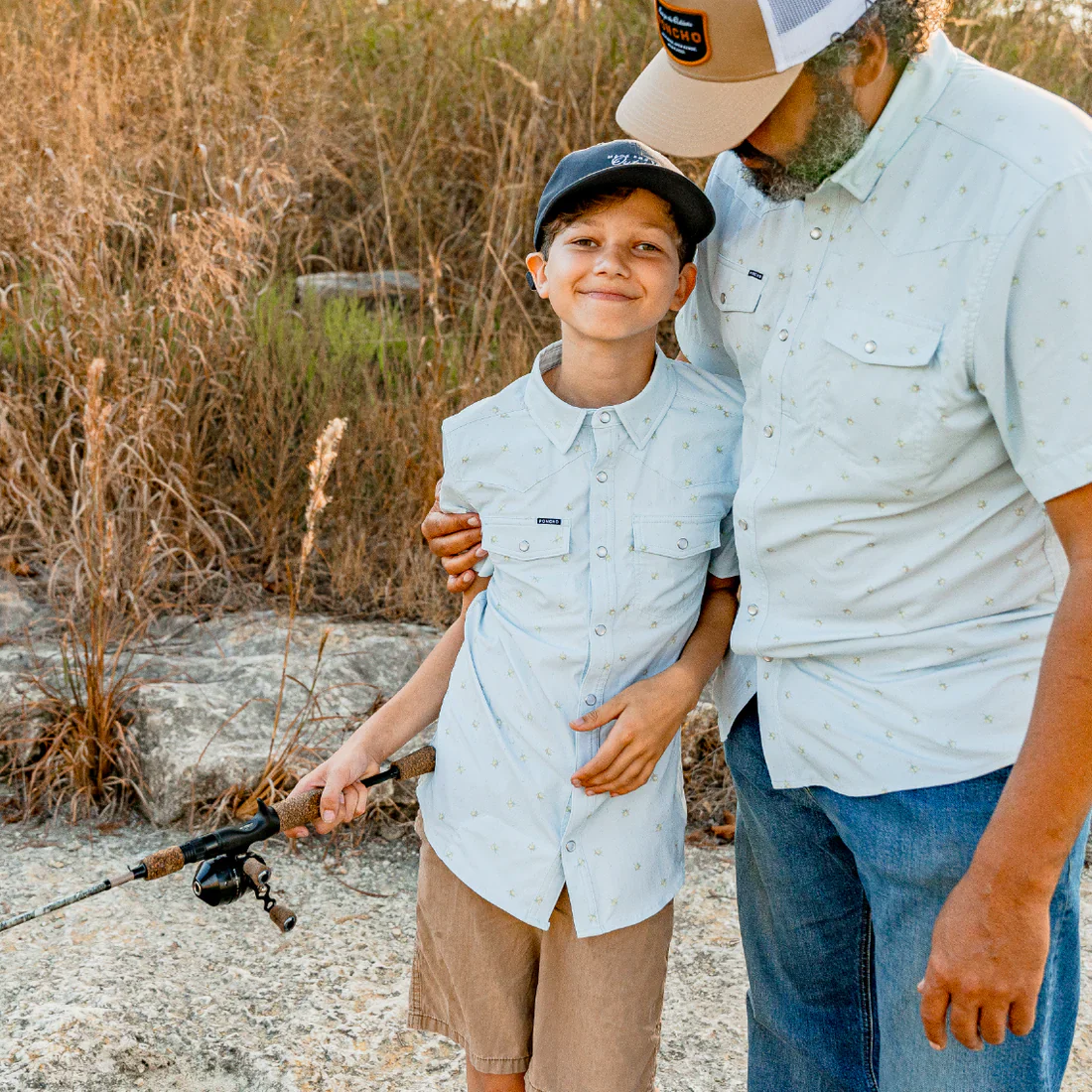 Boy's Poncho "The San Carlos" Short Sleeve Snap Shirt - Image 3