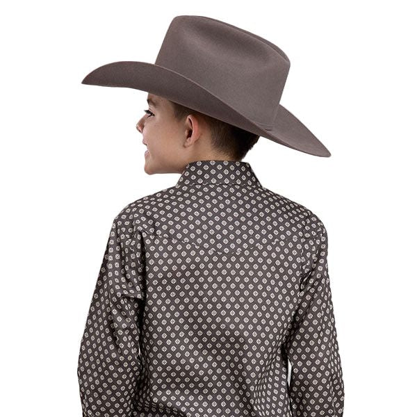 Boy's Roper Long Sleeve Amarillo Snap Allover Print 03-030-0225-6602 - Image 3