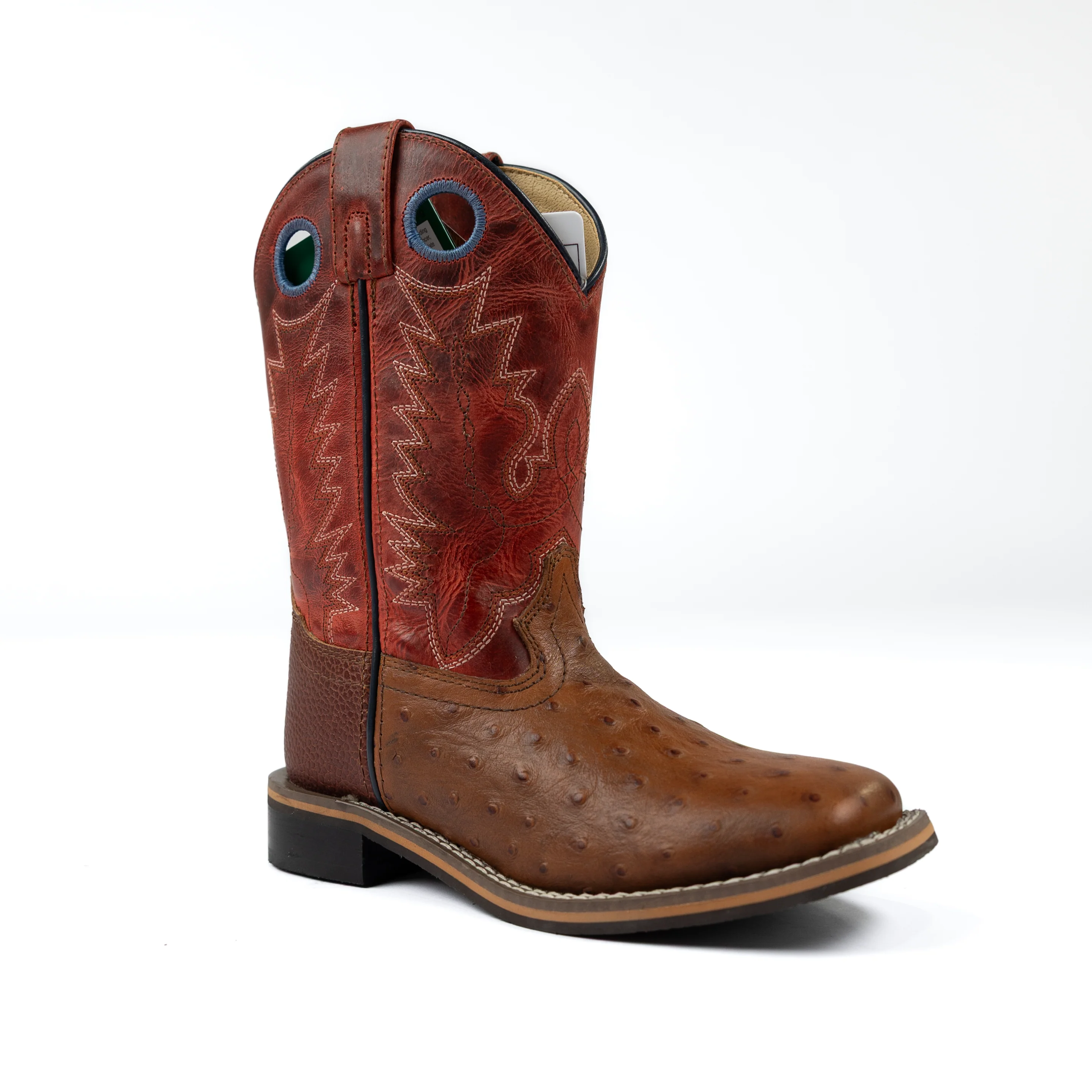 Boy's Youth Smoky Mountain Red Square Toe Boots 3752Y - Image 2