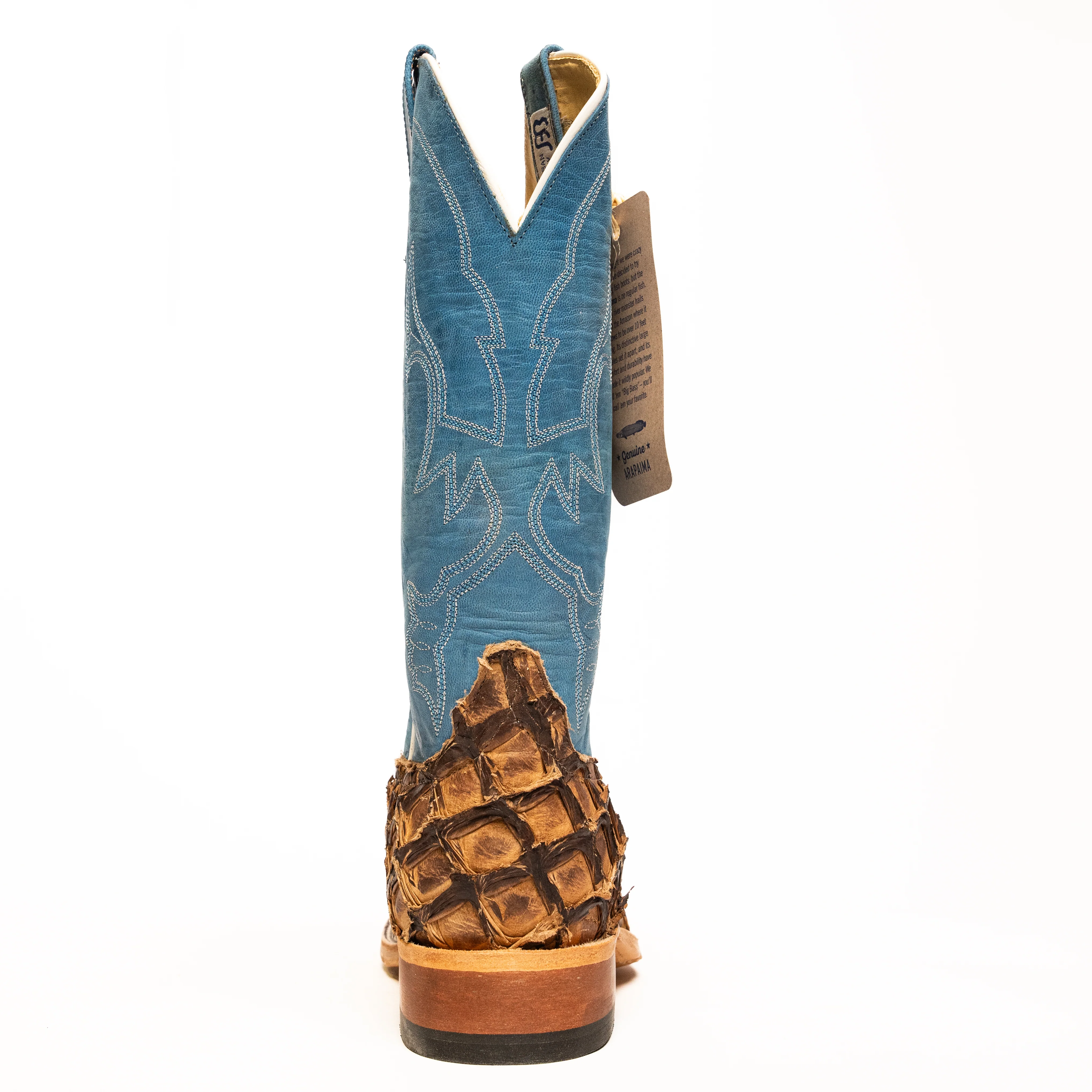Anderson Bean Men's Cigar Matte Big Bass Square Toe Boots S3017 - Image 4